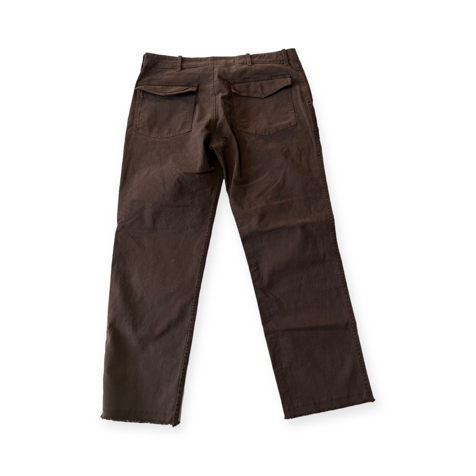 Nili Lotan Nili Lotan Jenna Cropped Raw-Edge Pants, Size 6, Brown Espre Size 28" / US 6 / IT 42 - 5 Thumbnail