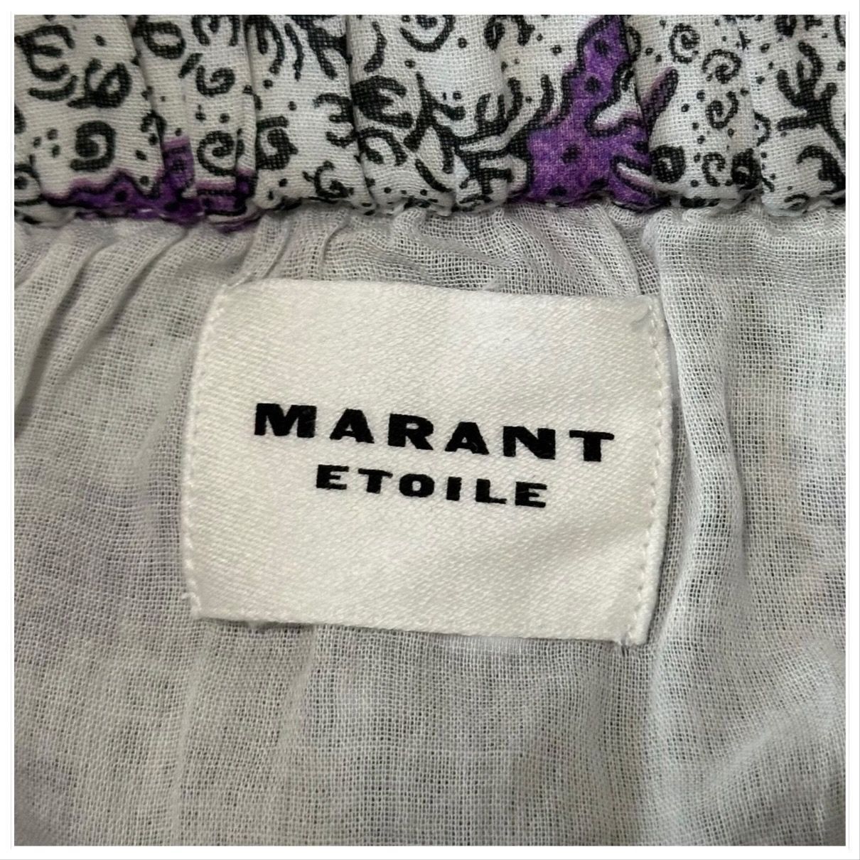 Isabel Marant Etoile Isabel Marant Étoile Diya Skirt Ecru Lilac FR34 XS NWT $455 Size 25" / US 0 / IT 36 - 4 Thumbnail
