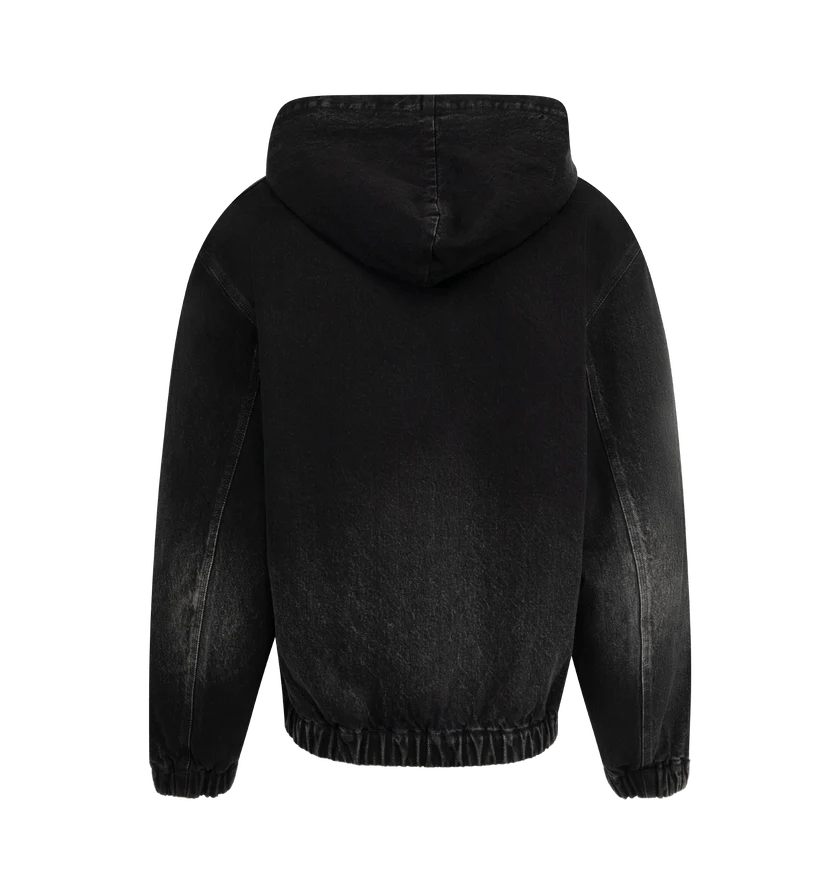 Seekings o1h1sh11225 Hooded Denim Worker Jacket in Desert Wash Black Size US L / EU 52-54 / 3 - 2 Thumbnail