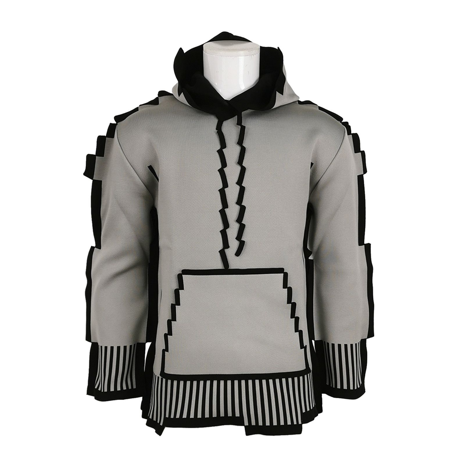 Loewe Loewe Pixelated Contrast Hooded Sweater XS Size US XS / EU 42 / 0 - 1 Thumbnail