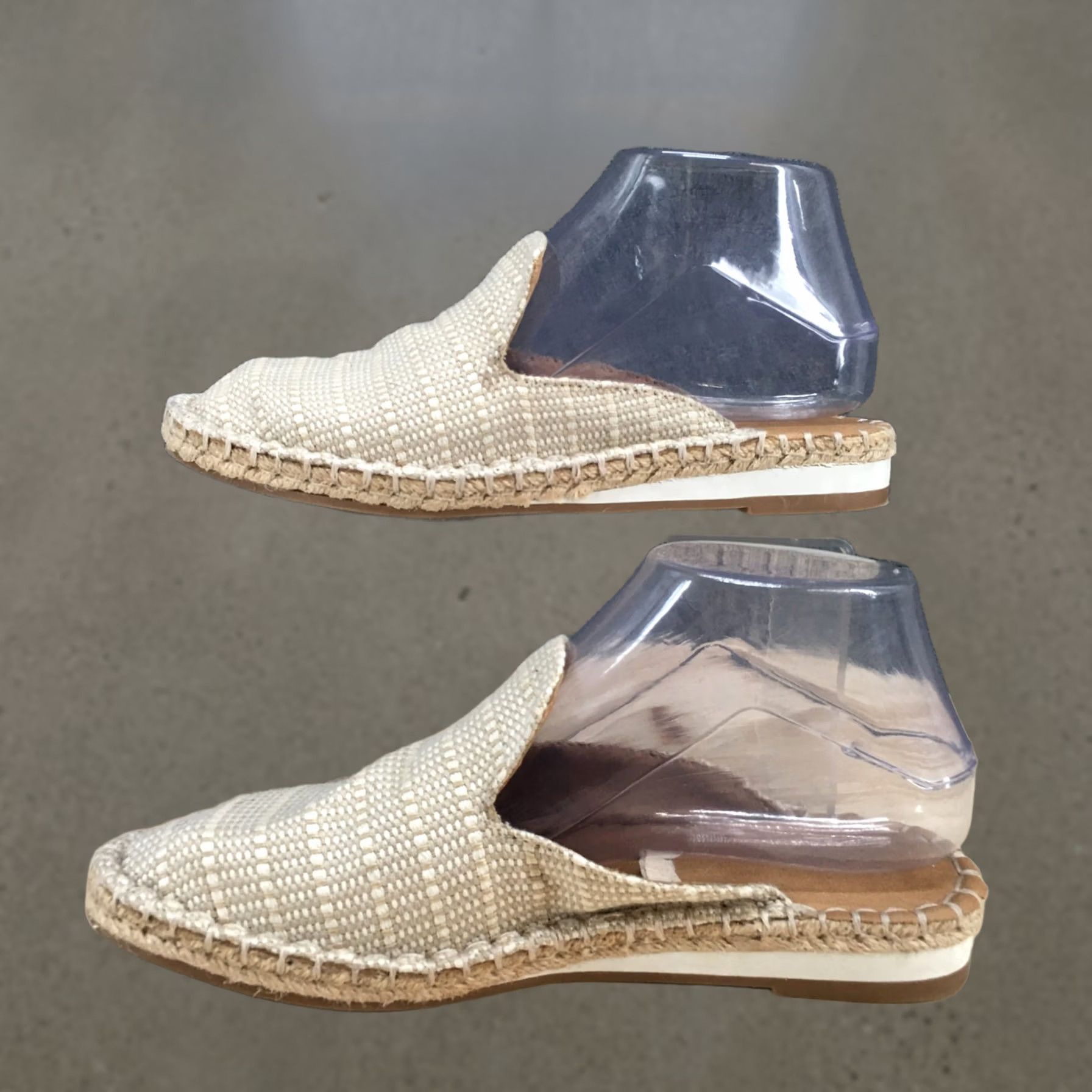 Vintage Universal Thread Mae Sandals Womens 6 Casual Slip On Espadrille Mule Flats Brown Size US 6 / IT 36 - 1 Thumbnail