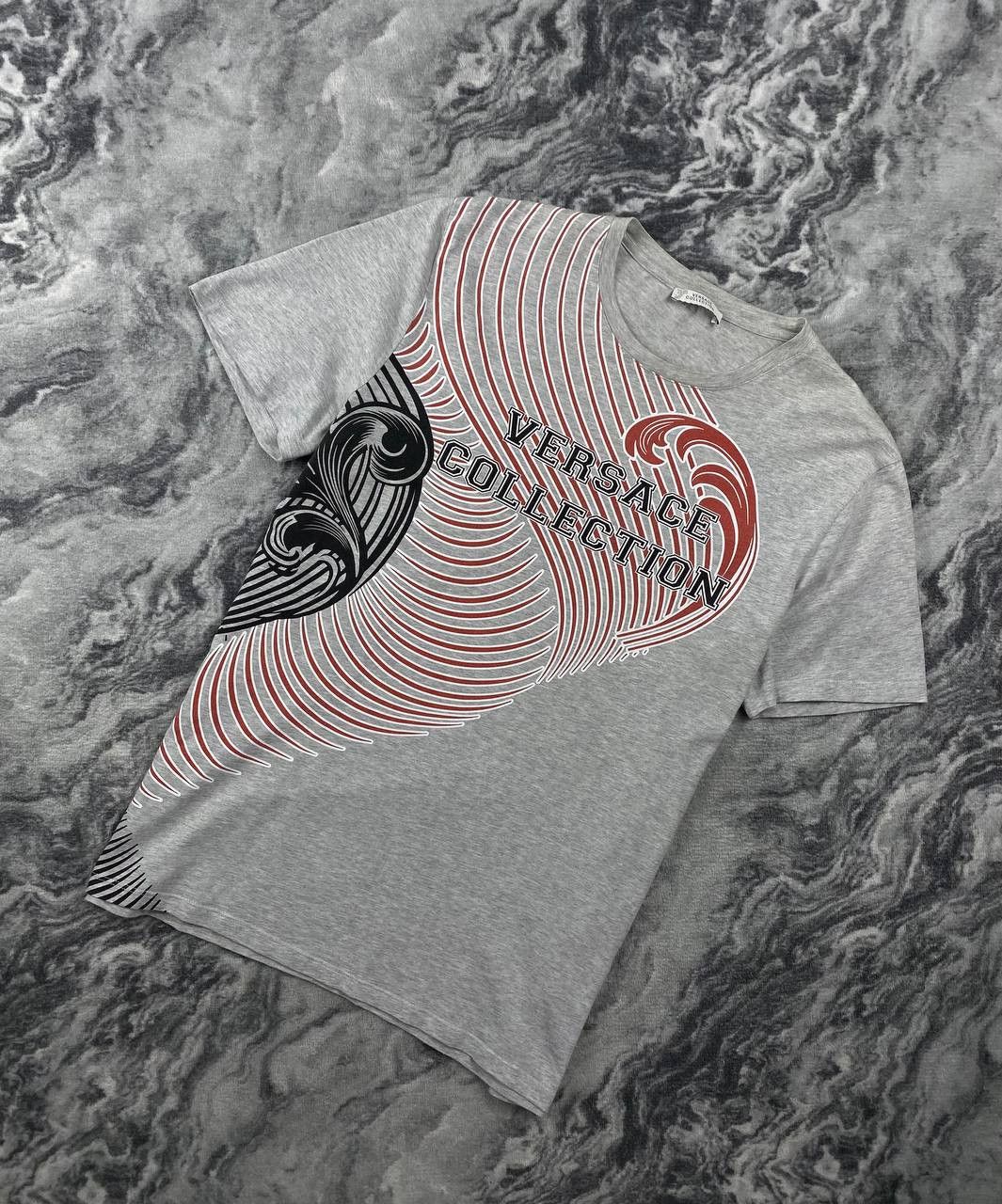 Versace Versace Collection T-Shirt Big Logo Men Size XL Gray Size US XL / EU 56 / 4 - 1 Thumbnail