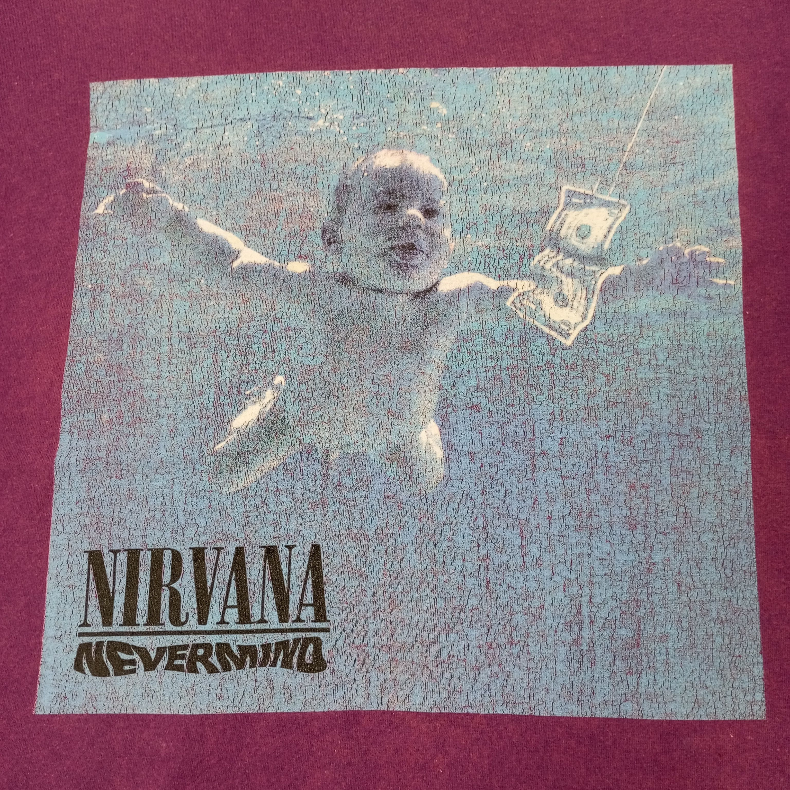 Band Tees × Vintage Nirvana Nevermind Band Music Album Cover Style Tshirt Size US L / EU 52-54 / 3 - 2 Thumbnail