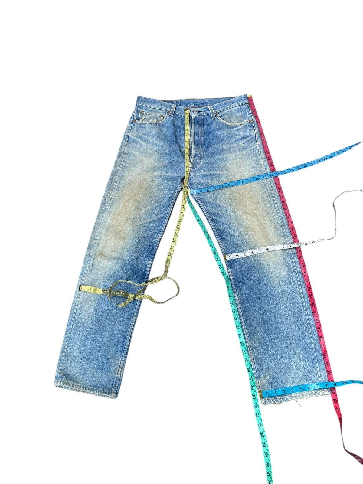 Levi's Vintage Clothing Vintage 1994 Levis 501XX Faded Distresed Size US 34 / EU 50 - 12 Thumbnail