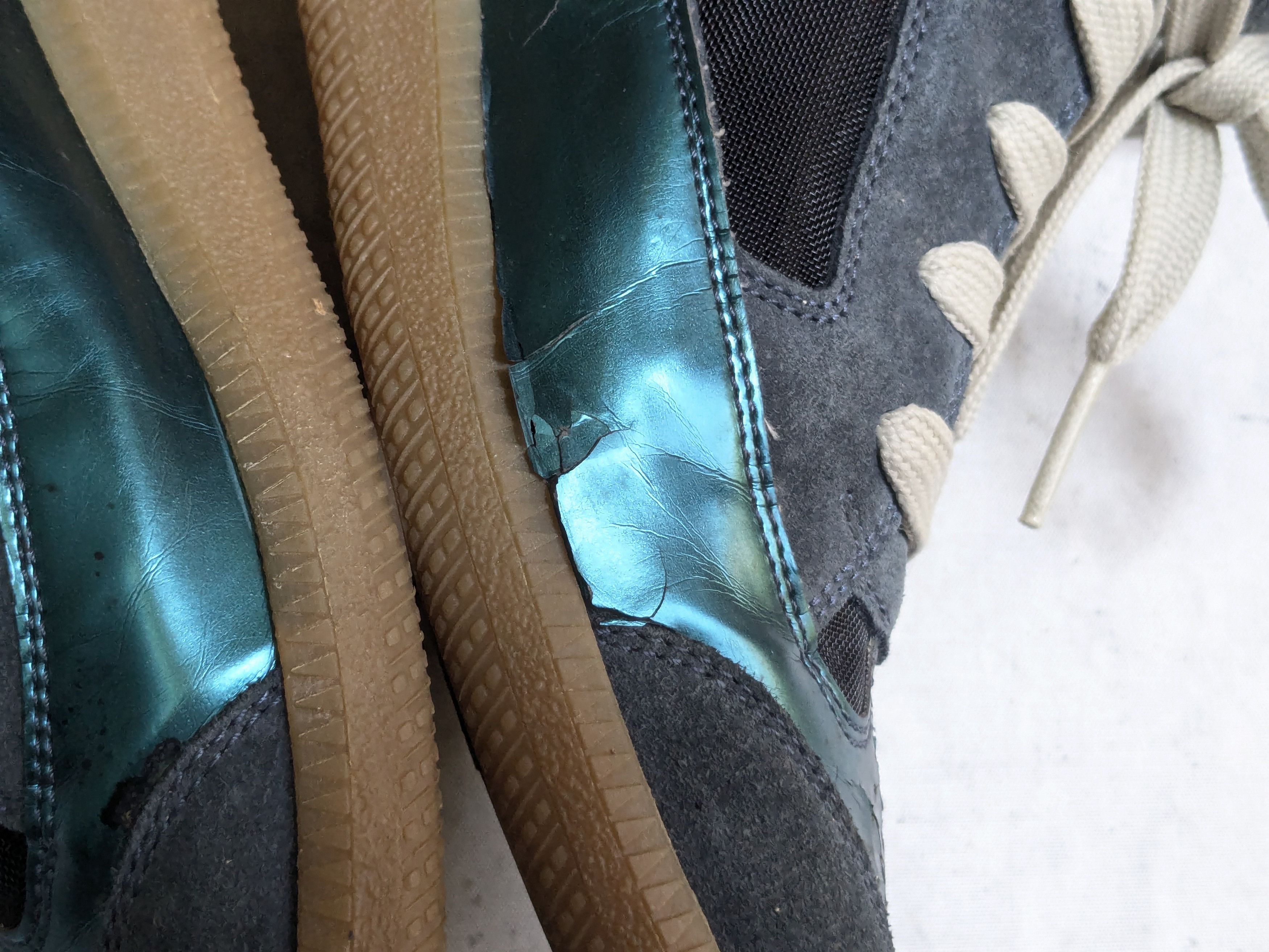 Maison Margiela Maison Margiela High Top Cut Out Sneakers Blue 9 42 Size US 9 / EU 42 - 14 Thumbnail