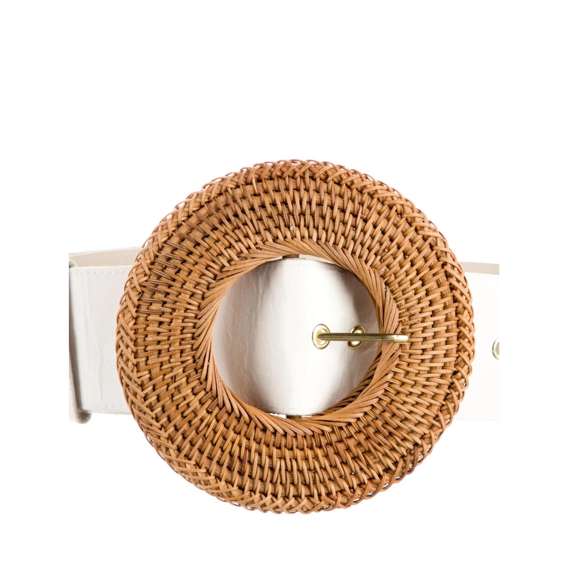 Cult Gaia Cult Gaia Gemma Canvas & Rattan Belt Size ONE SIZE - 2 Thumbnail