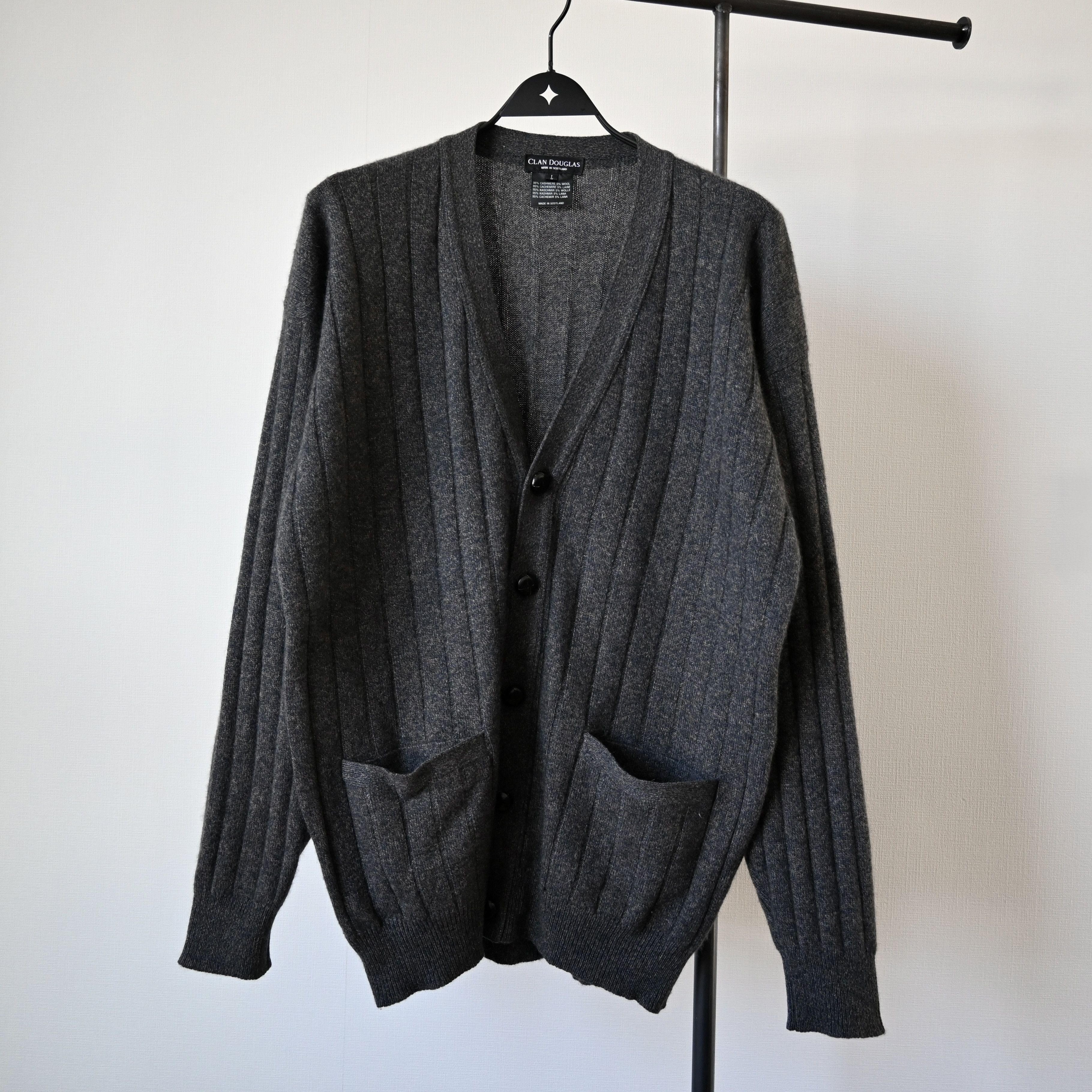 1990s Clan Douglas 95% cashmere cardigan made in Scotland