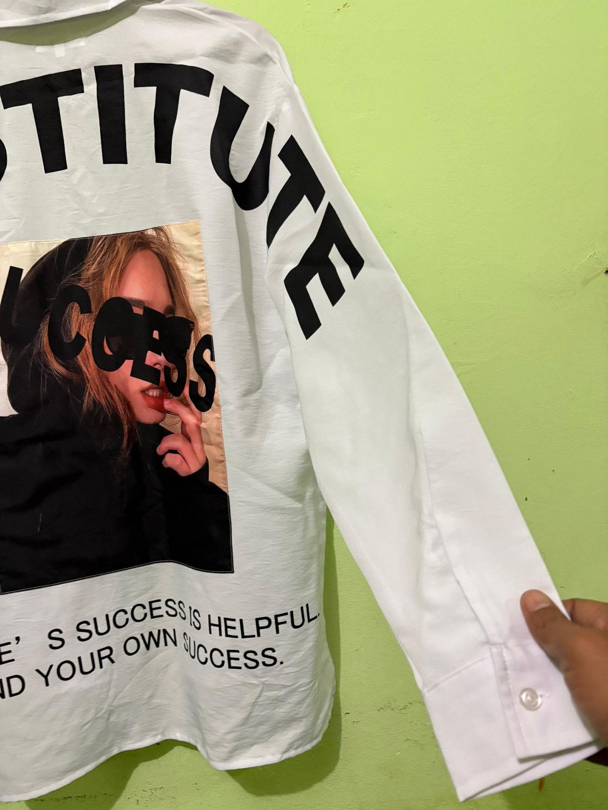 In The Attic In the Attic H Oversized Button Up Shirt Substitute Success Size US M / EU 48-50 / 2 - 9 Thumbnail