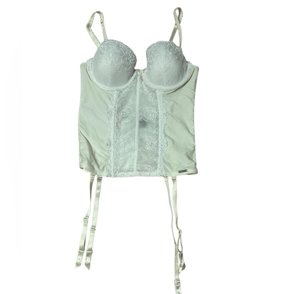 Esprit Elegant Off-White Lace Corset - Sheer long Sleeves set Size S / US 4 / IT 40 - 7 Thumbnail