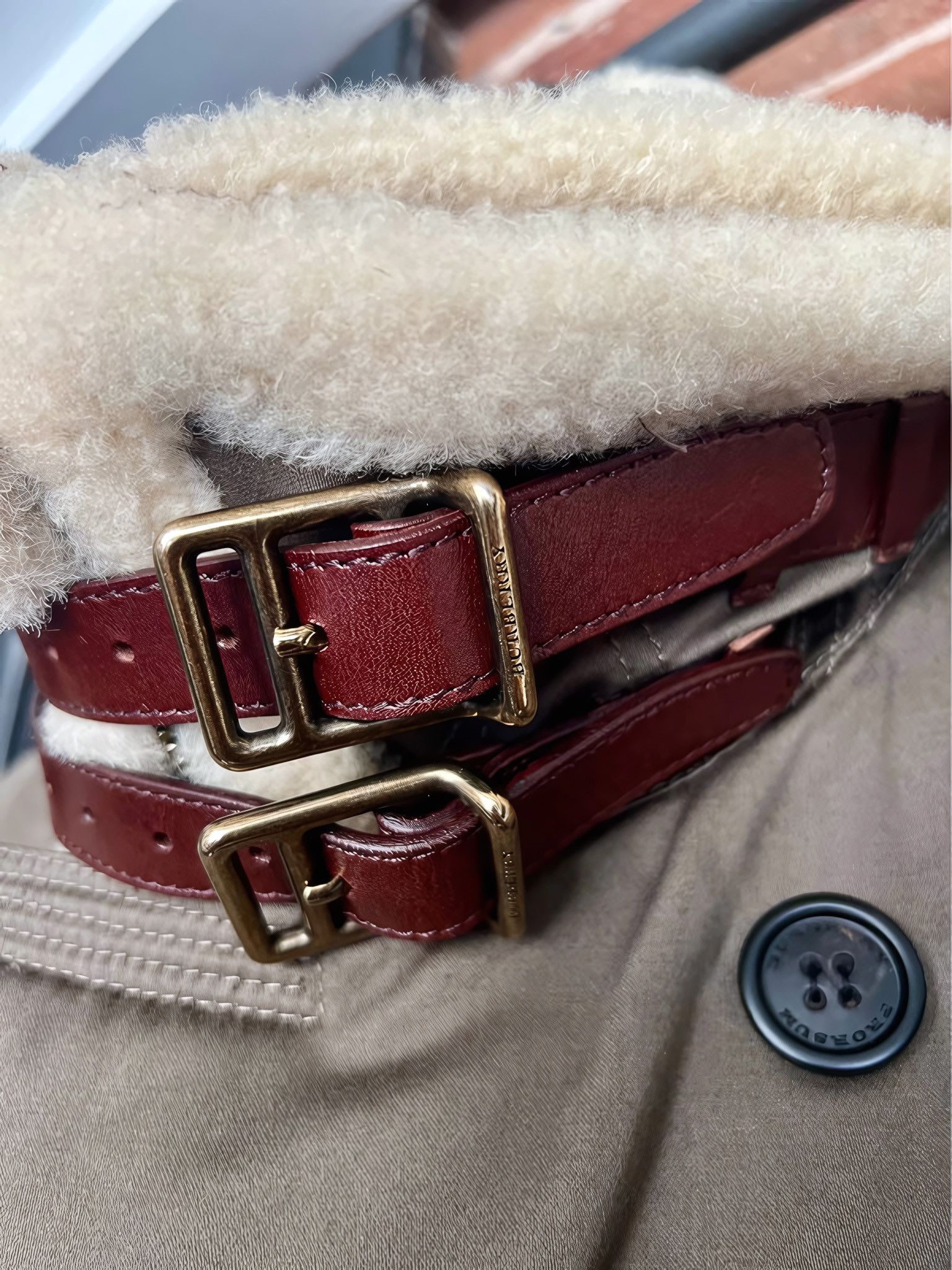 Burberry Prorsum PRORSUM DOUBLE COLLAR HEAVY SHEARLING COAT Size US M / EU 48-50 / 2 - 6 Thumbnail