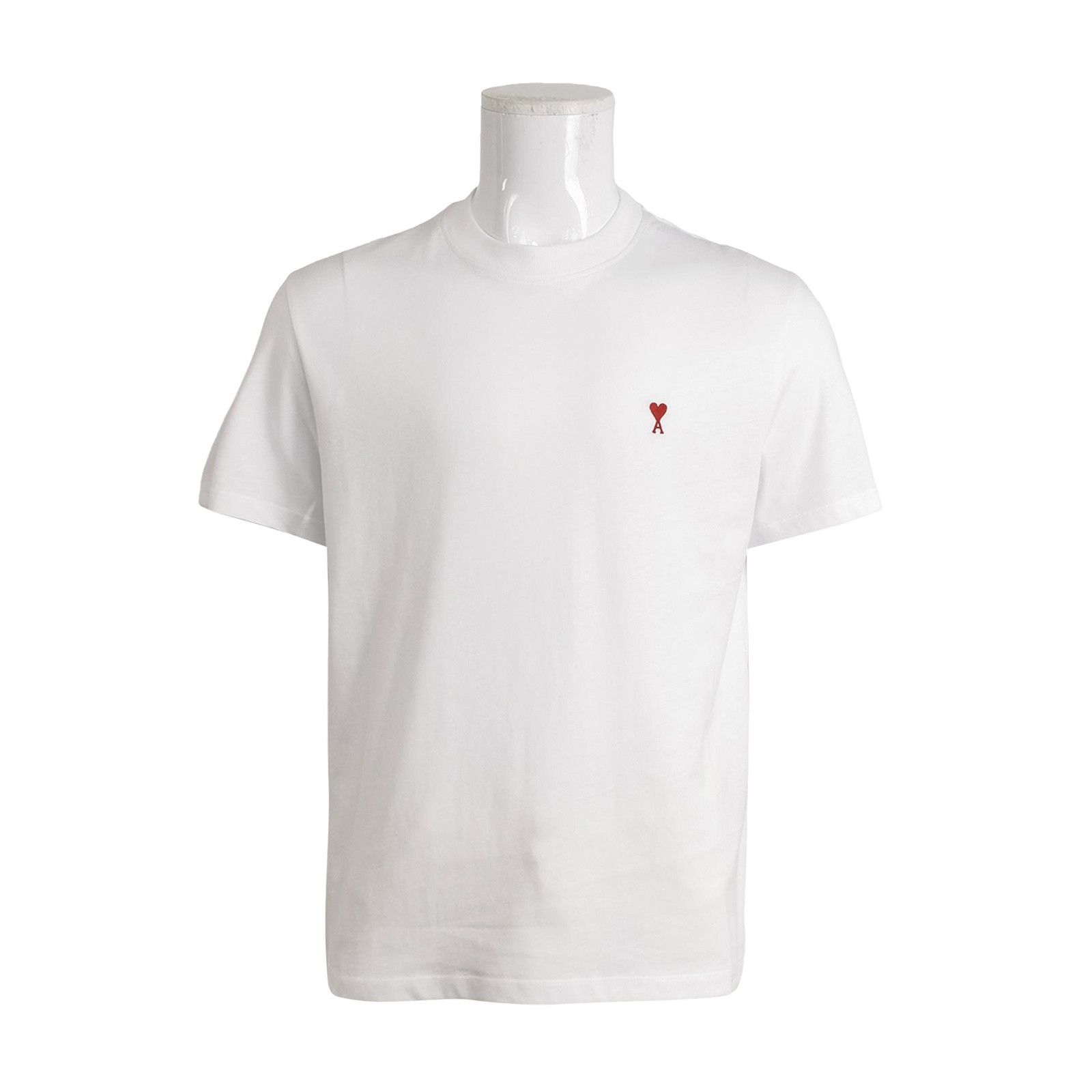 AMI AMI Red Heart Logo T-Shirt White Size L Size US L / EU 52-54 / 3 - 1 Thumbnail