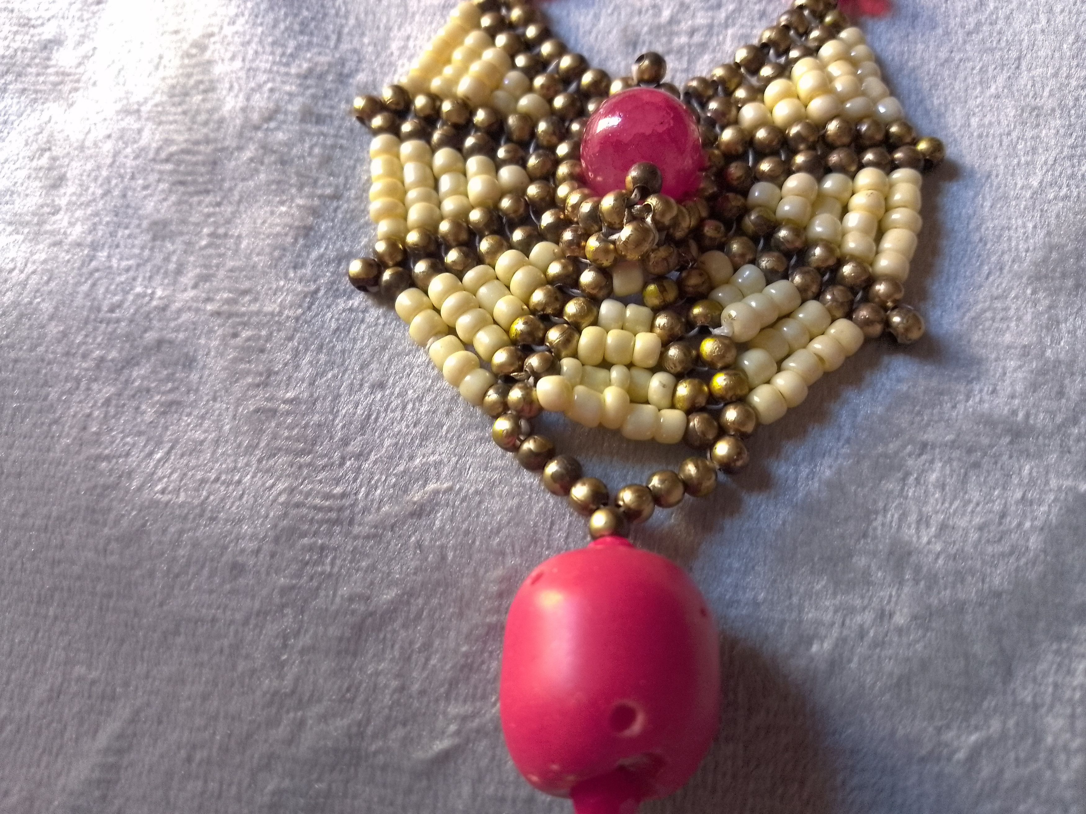 Handmade Long Necklace Boho Ethnic Bamboo Coral Agate Gemstones Size ONE SIZE - 9 Thumbnail