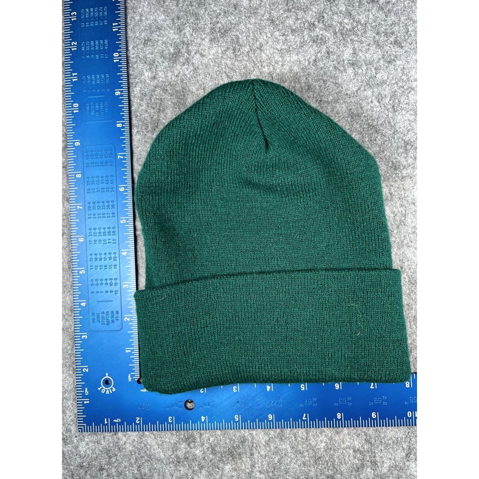 Vintage Yupoong Beanie Men One Size Green Knit Cuffed Patch Winter Outdoor Size ONE SIZE - 4 Thumbnail