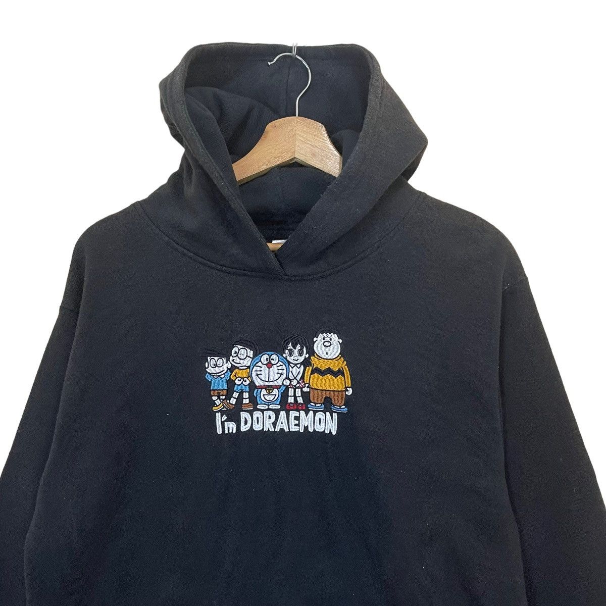 Anime I AM DOREAMON BIG LOGO PULLOVER HOODIE Size US M / EU 48-50 / 2 - 4 Thumbnail