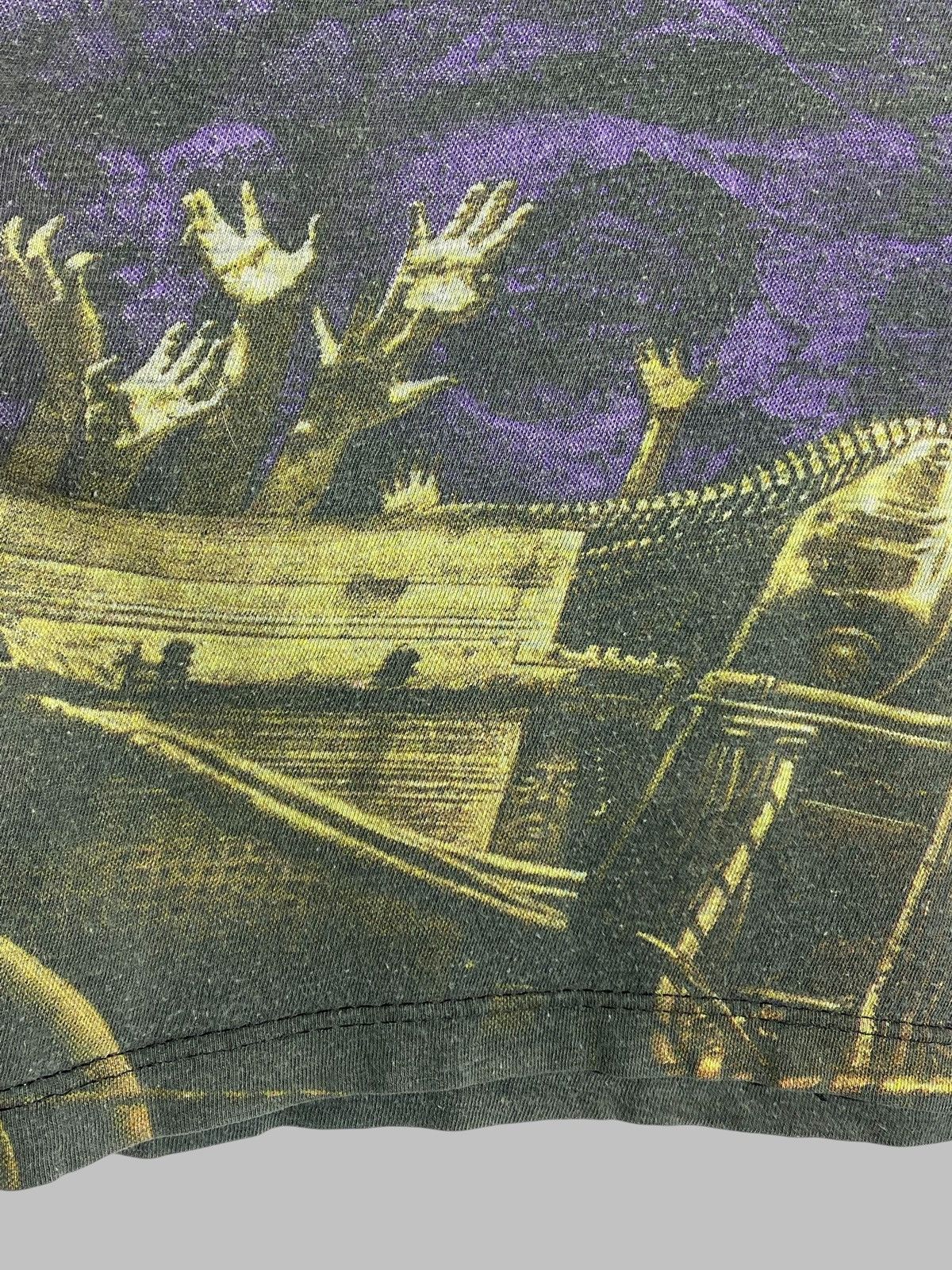 Band Tees Vintage 90s Sepultura All Over Print Blue Grape Tag T-shirt Size US XL / EU 56 / 4 - 11 Thumbnail