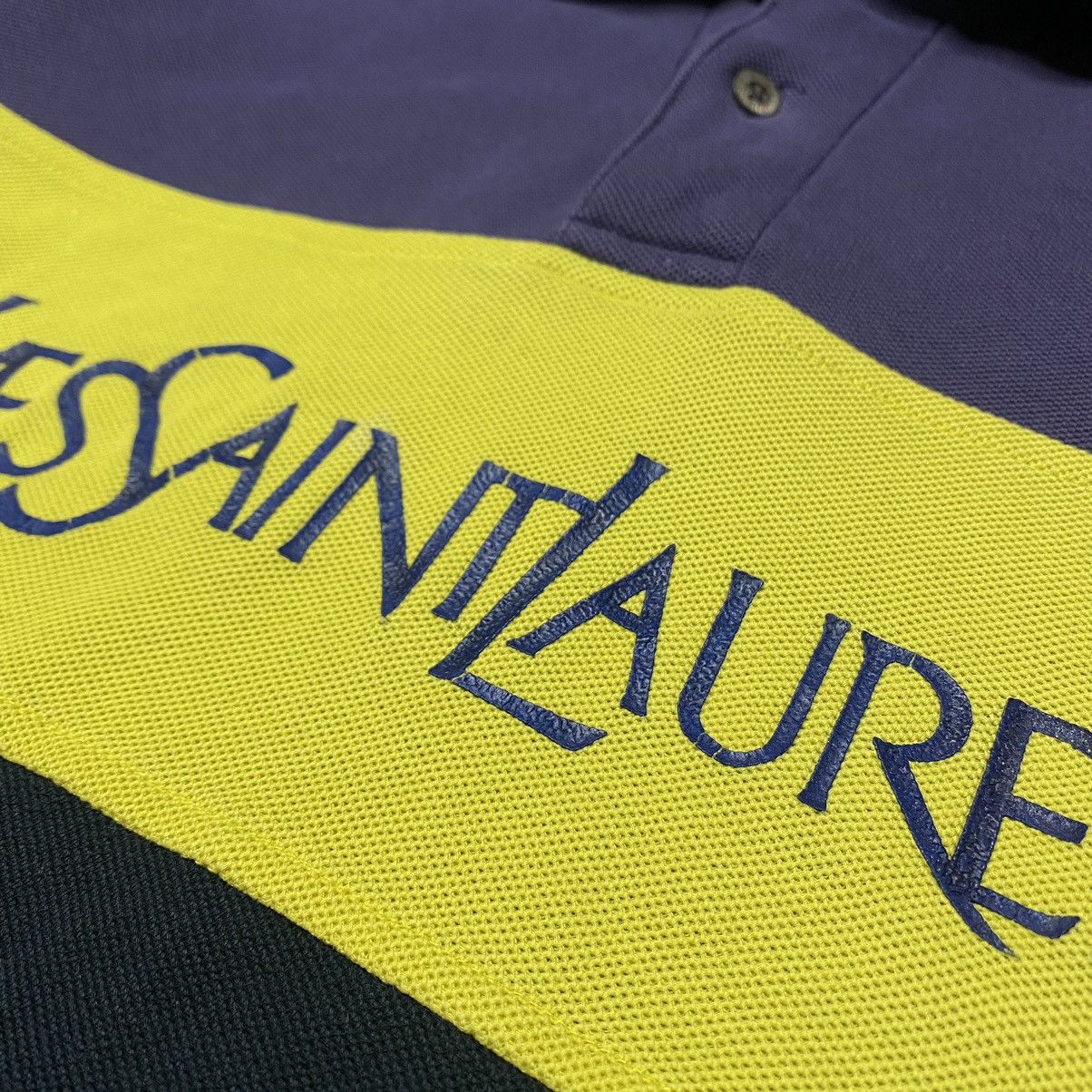 Vintage × Yves Saint Laurent Vintage YSL polo shirt big logo Size US M / EU 48-50 / 2 - 7 Thumbnail