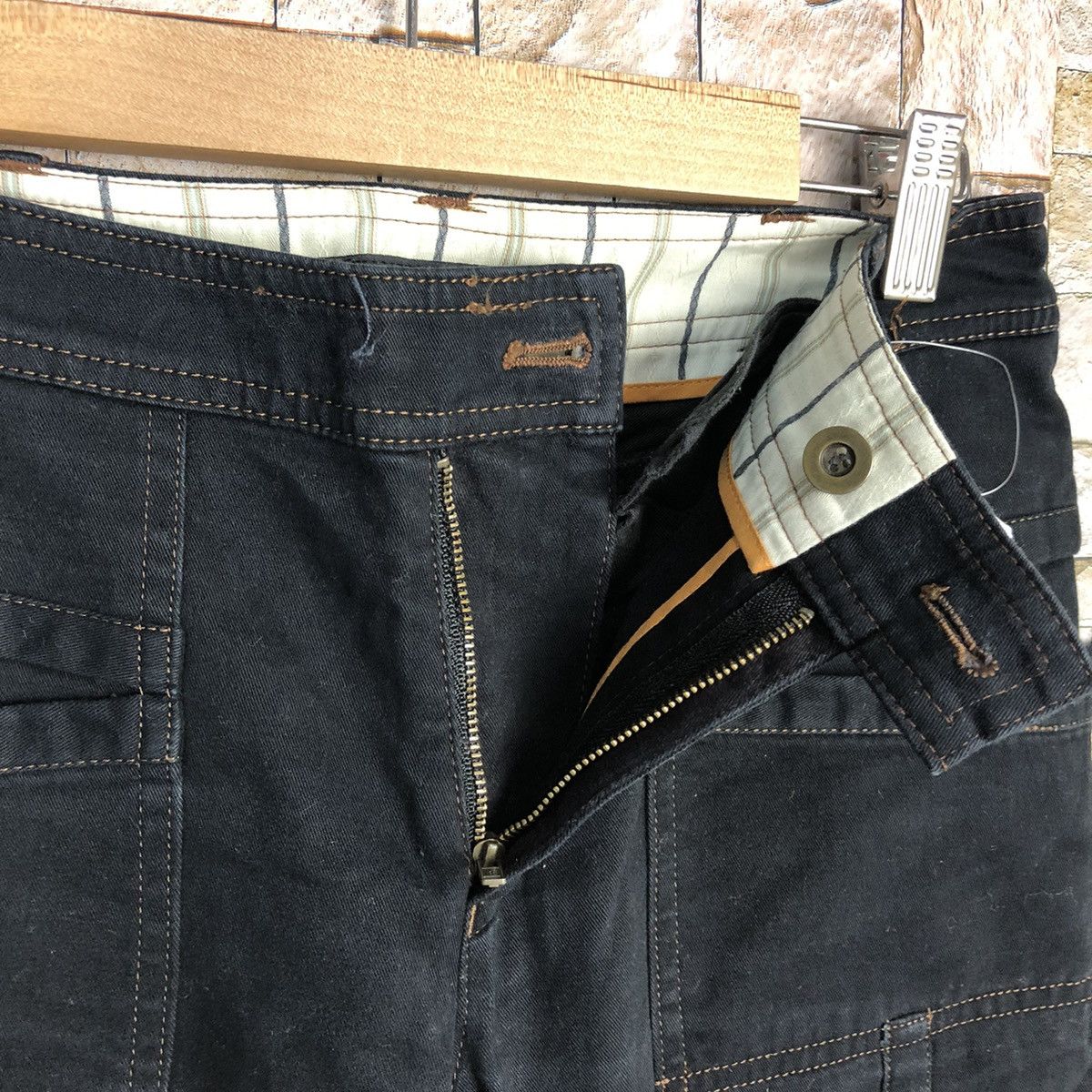 Japanese Brand Una Class Black Cargo Multipocket Pants #A729 Size 26" / US 2 / IT 38 - 14 Thumbnail