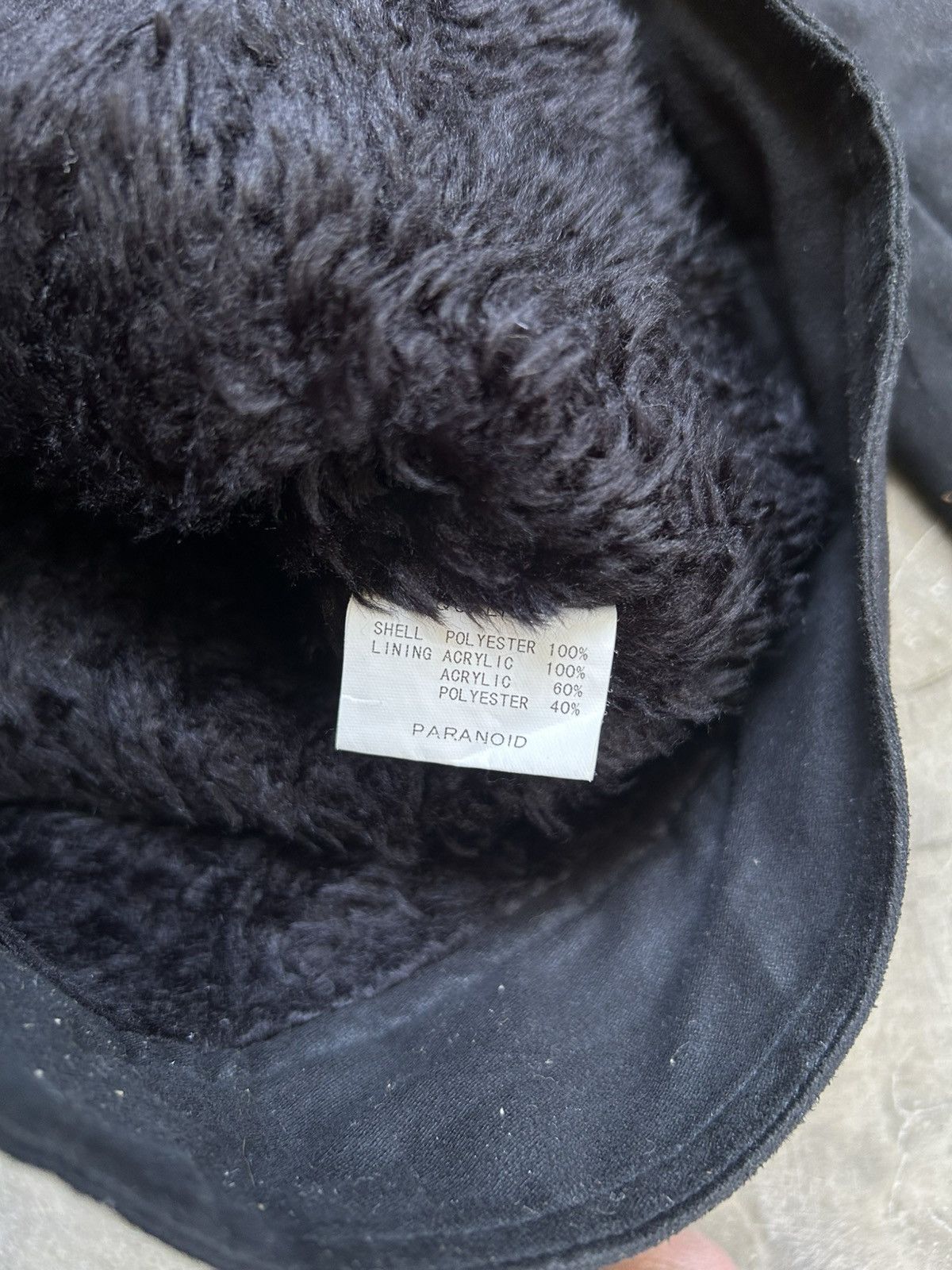 Japanese Brand 2000s Paranoid Black Fur Collar Jacket Size US S / EU 44-46 / 1 - 6 Thumbnail