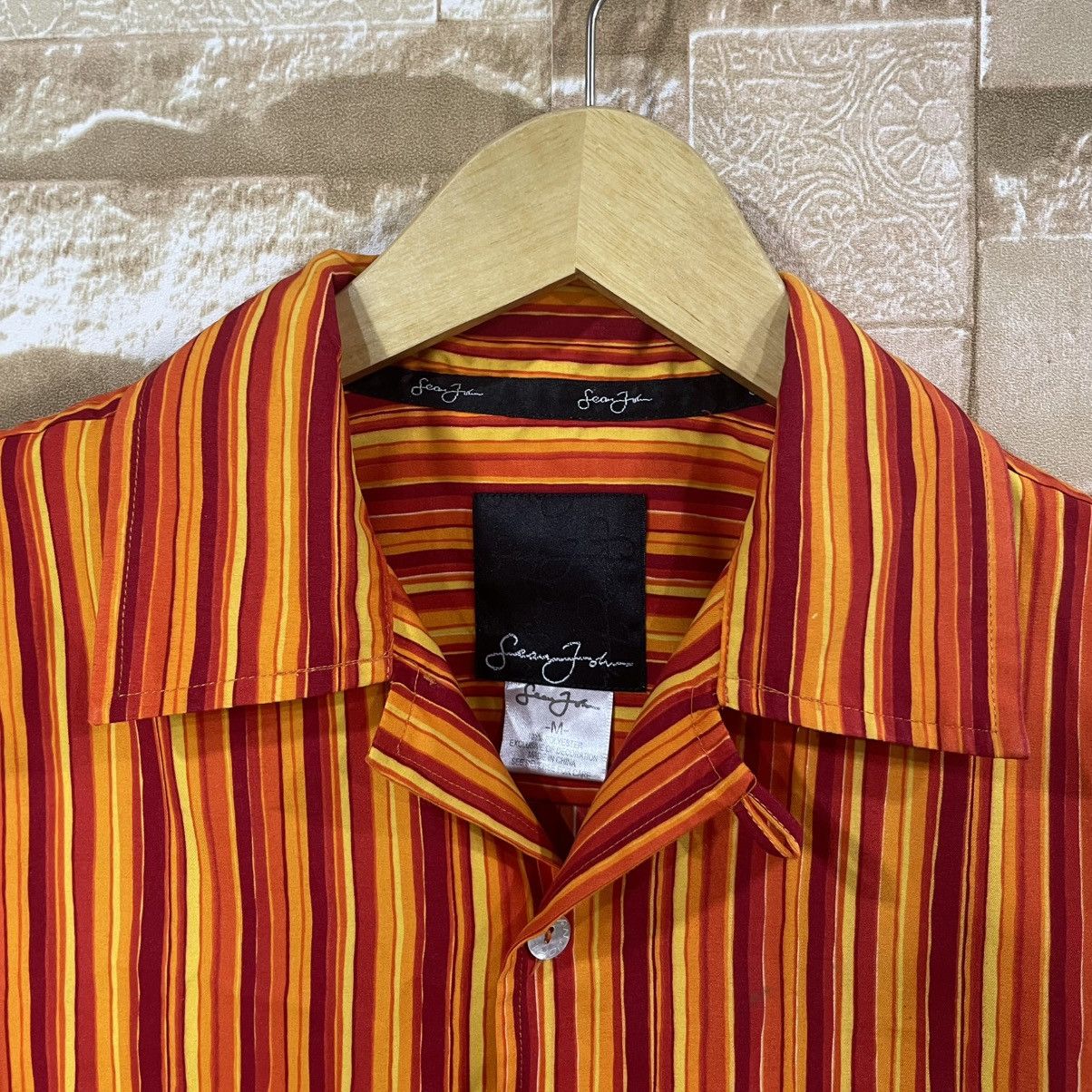 Sean John Sean John striped short-sleeved y2k Size US M / EU 48-50 / 2 - 4 Thumbnail