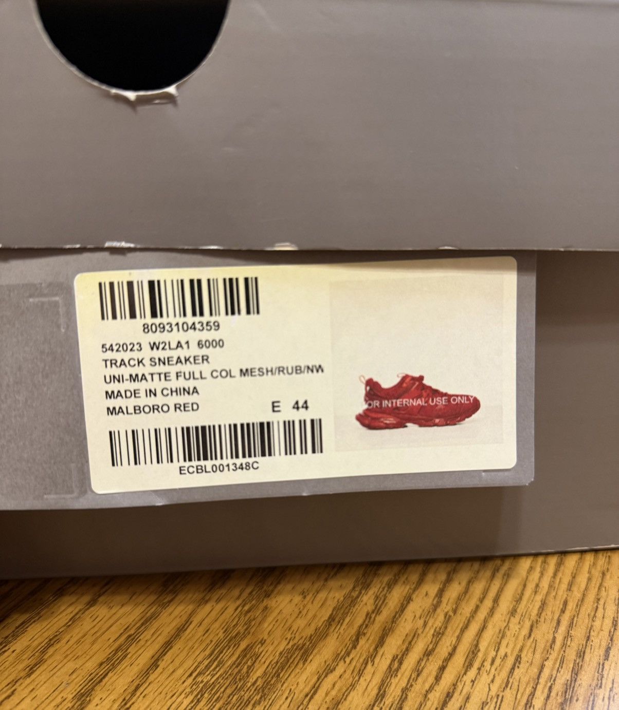 Balenciaga Balenciaga Track Sneaker (Red) Size US 11 / EU 44 - 10 Thumbnail