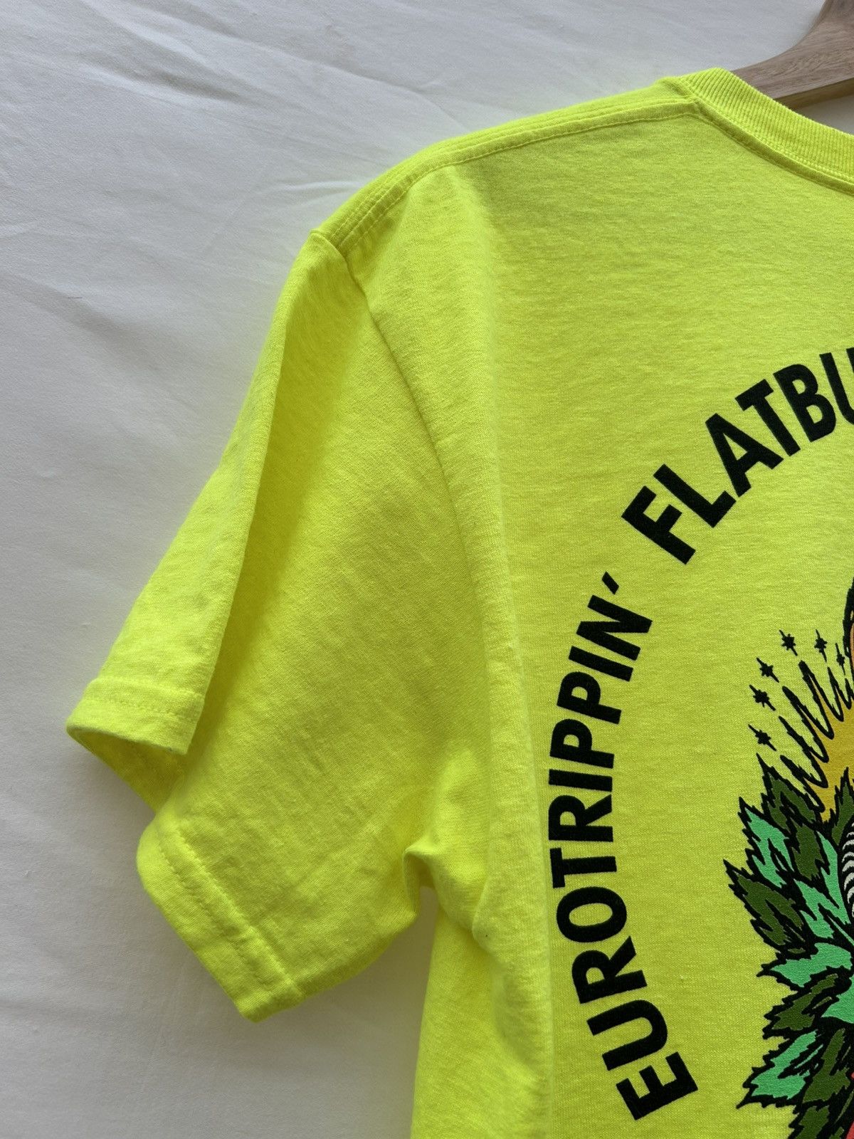 Flatbush Zombies Flatbush Zombies 2016 Eurotrip Tour Tee Neon Yellow M Size US M / EU 48-50 / 2 - 9 Thumbnail