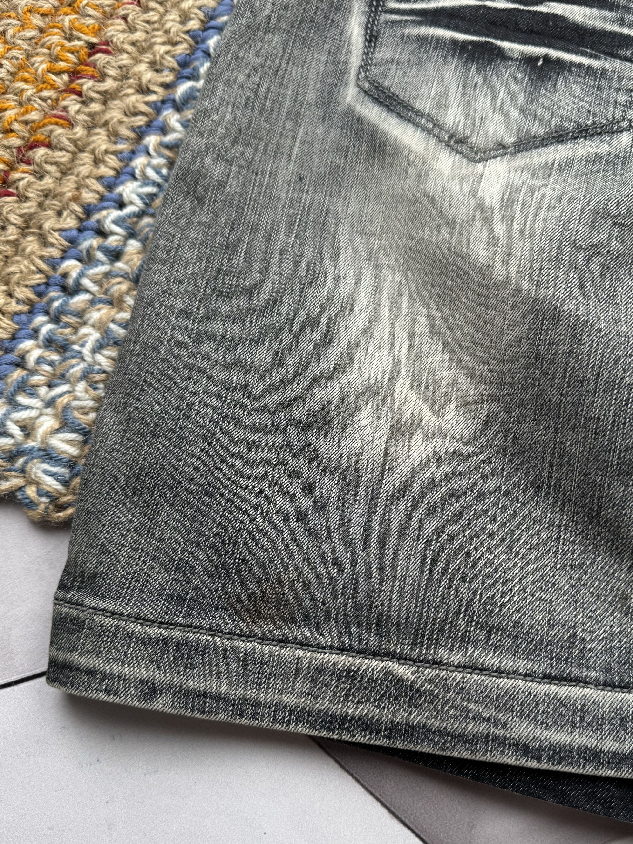 Japanese Brand Vintage Faded Mini Skirt Size 30" / US 8 / IT 44 - 4 Thumbnail