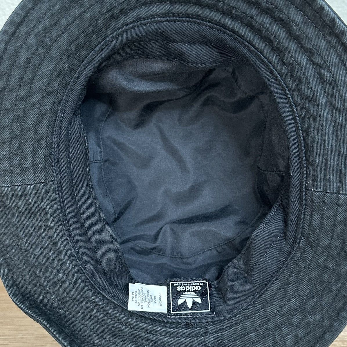 Adidas Adidas Unisex Black Washed Bucket Hat Size ONE SIZE - 9 Thumbnail