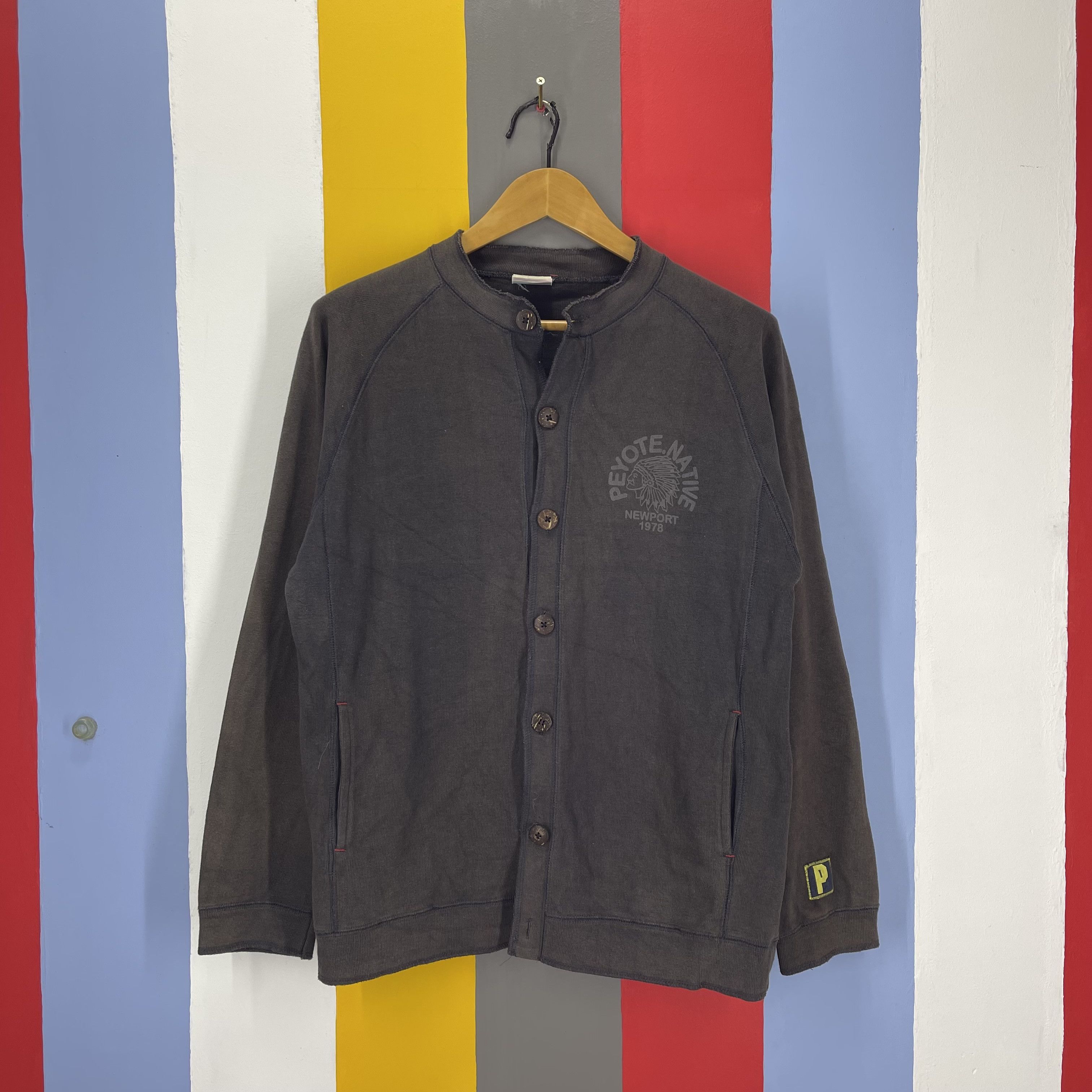 Native PEYOTE NATIVE Button Sweatshirt #1967/12 Size US M / EU 48-50 / 2 - 1 Thumbnail