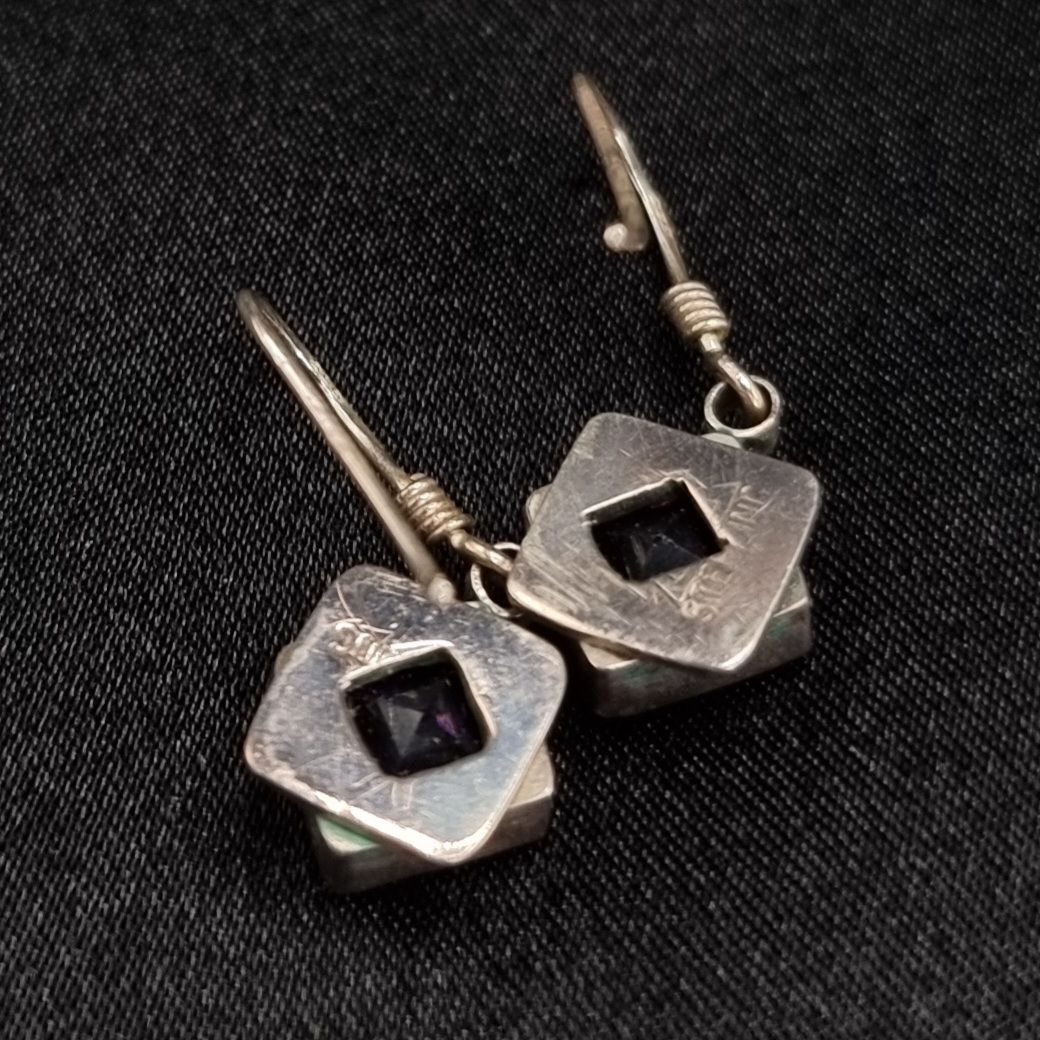 Vintage Vintage Early 2000's Amethyst 925 Sterling Silver Square Dan Size ONE SIZE - 4 Thumbnail