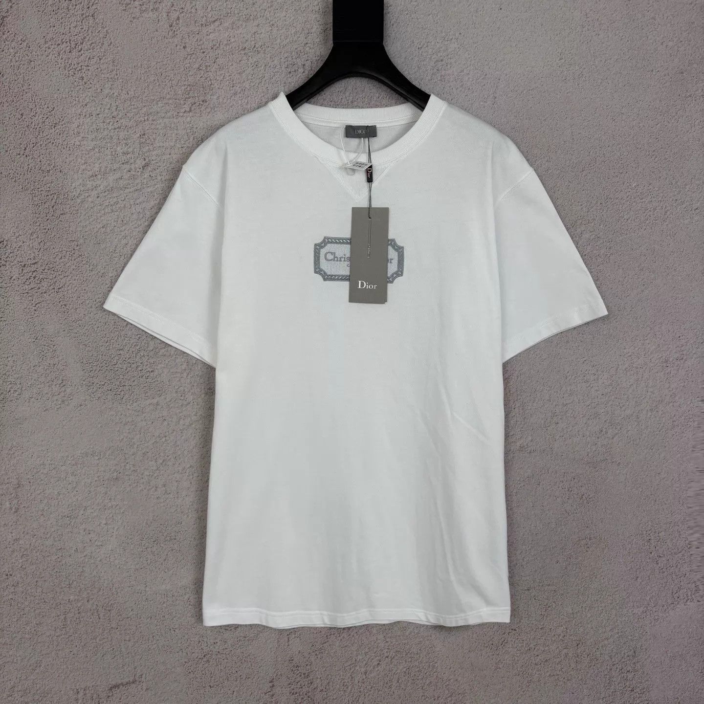 Dior DIOR Embroidered Logo Badge Short Sleeve T-Shirt Size L / US 10 / IT 46 - 1 Thumbnail