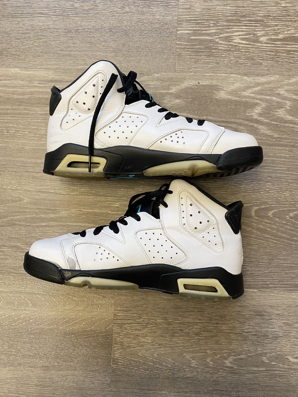 Jordan 6 Retro White Jade popular Black (GS)