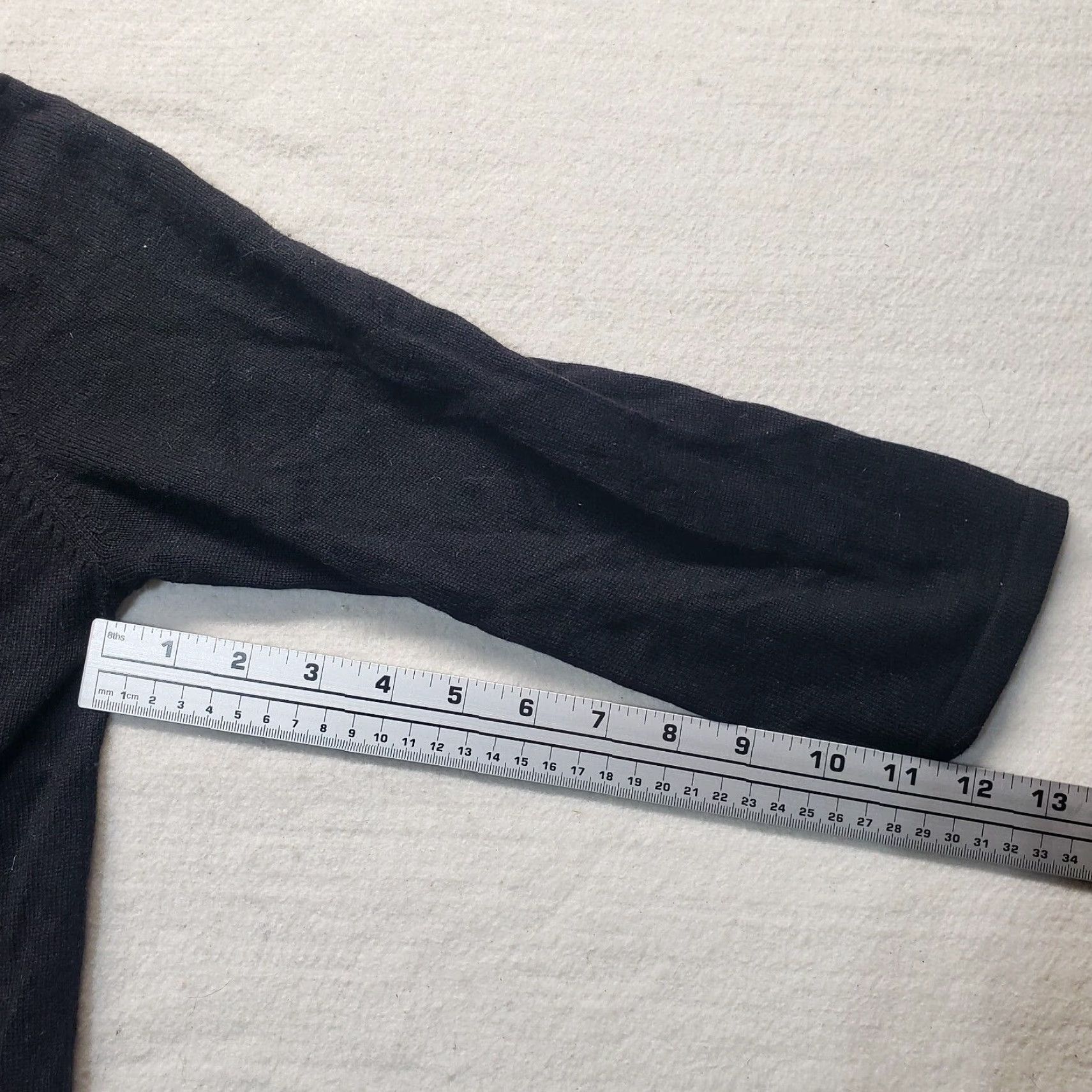 Vintage Vintage The Limited Black Silk Cashmere Blend Button-Up Cardigan Women's Large Fall Winter Size M / US 6-8 / IT 42-44 - 7 Thumbnail