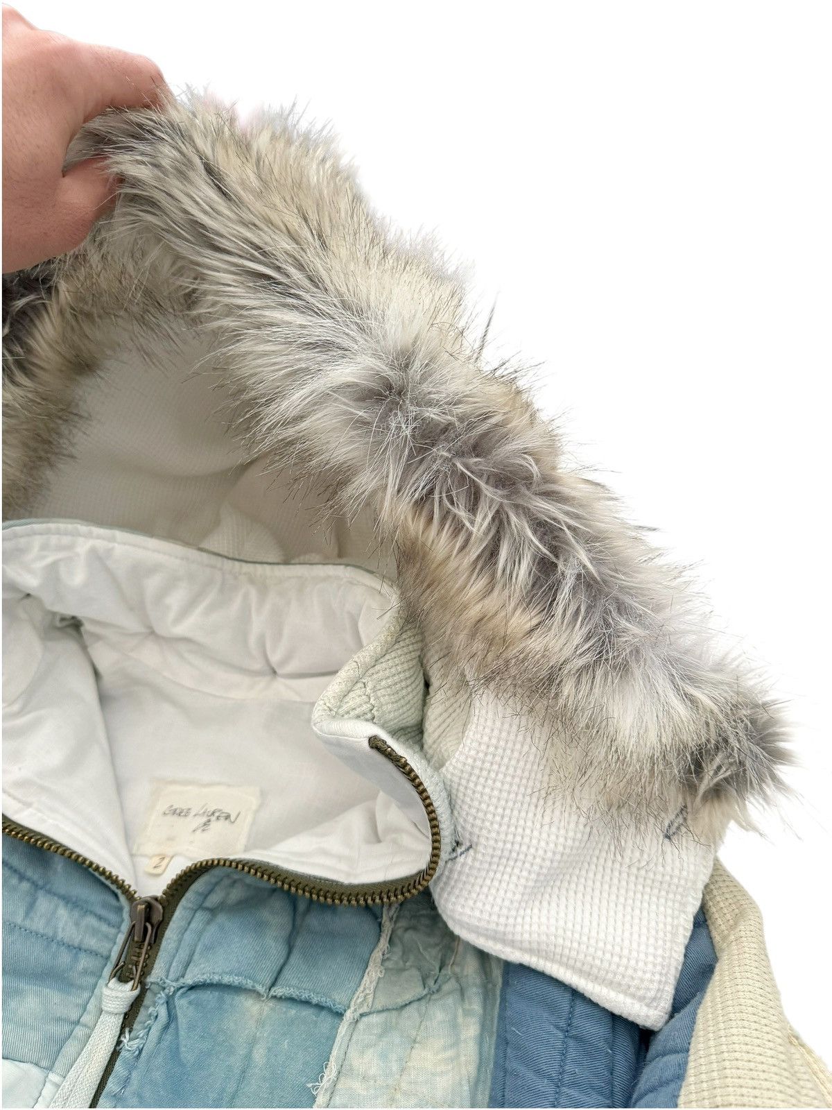 Greg Lauren Sz2 Indigo Scrapwork Patchwork Snorkel Puffer Parka Size US M / EU 48-50 / 2 - 9 Thumbnail