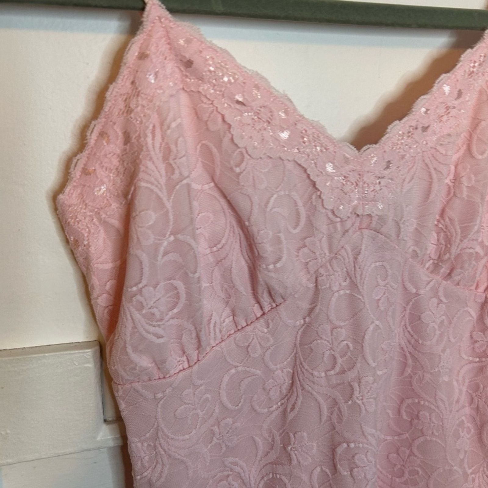 Passport Passport Y2K Baby Pink Lace Balletcore Camisole Top Size M / US 6-8 / IT 42-44 - 4 Thumbnail