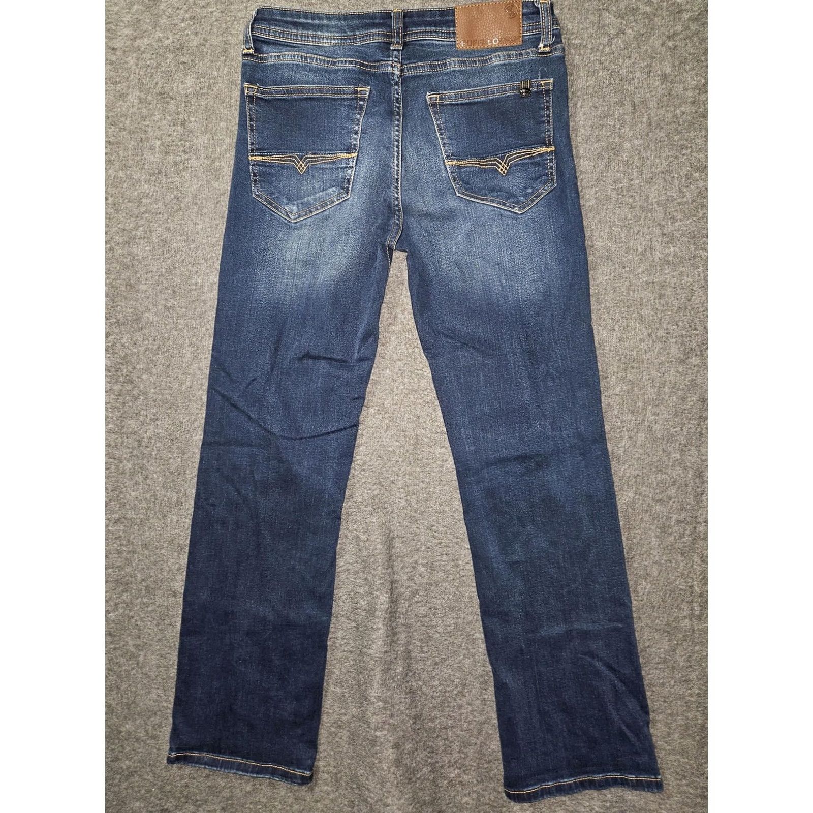 Buffalo David Bitton Buffalo David Bitton Jeans Mens Slim Boot Fit Distressed Medium Blue Denim Pants Pockets Leather Patch Logo 14 King Size US 28 / EU 44 - 6 Thumbnail