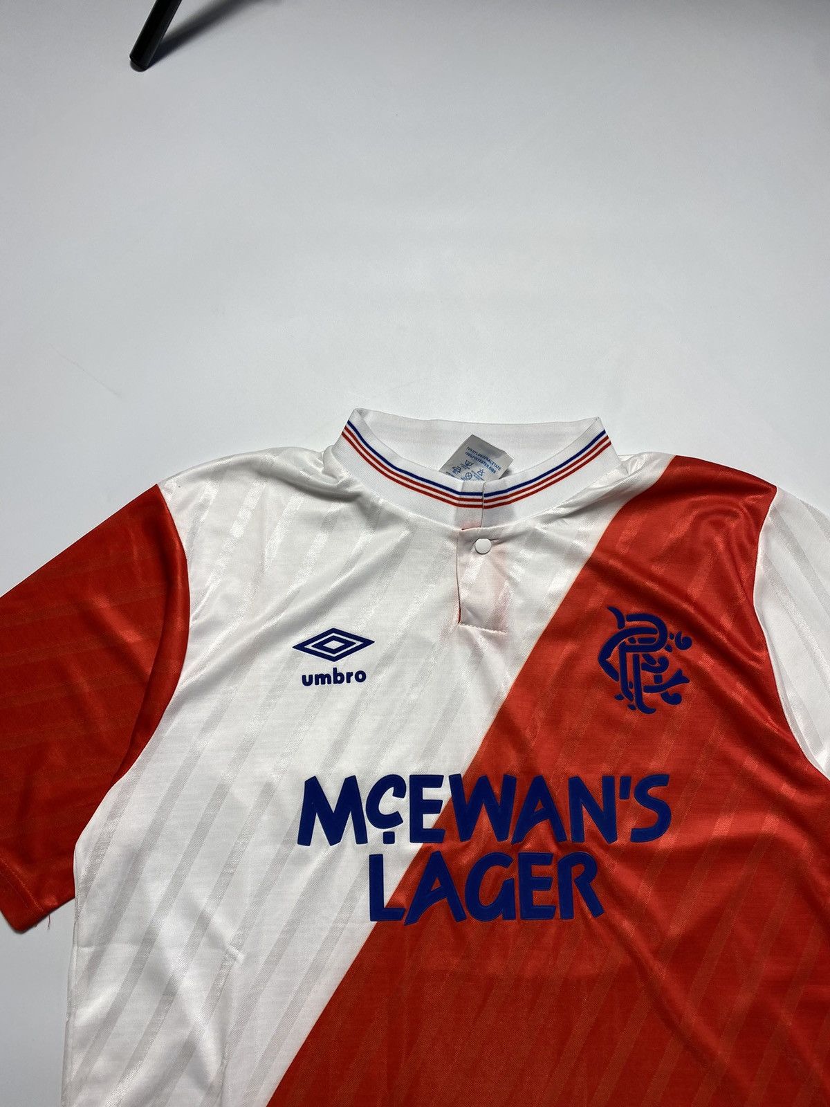 Umbro × Vintage Vintage 1987-1990 Glasgow Rangers Away Kit Jersey Size US L / EU 52-54 / 3 - 4 Thumbnail