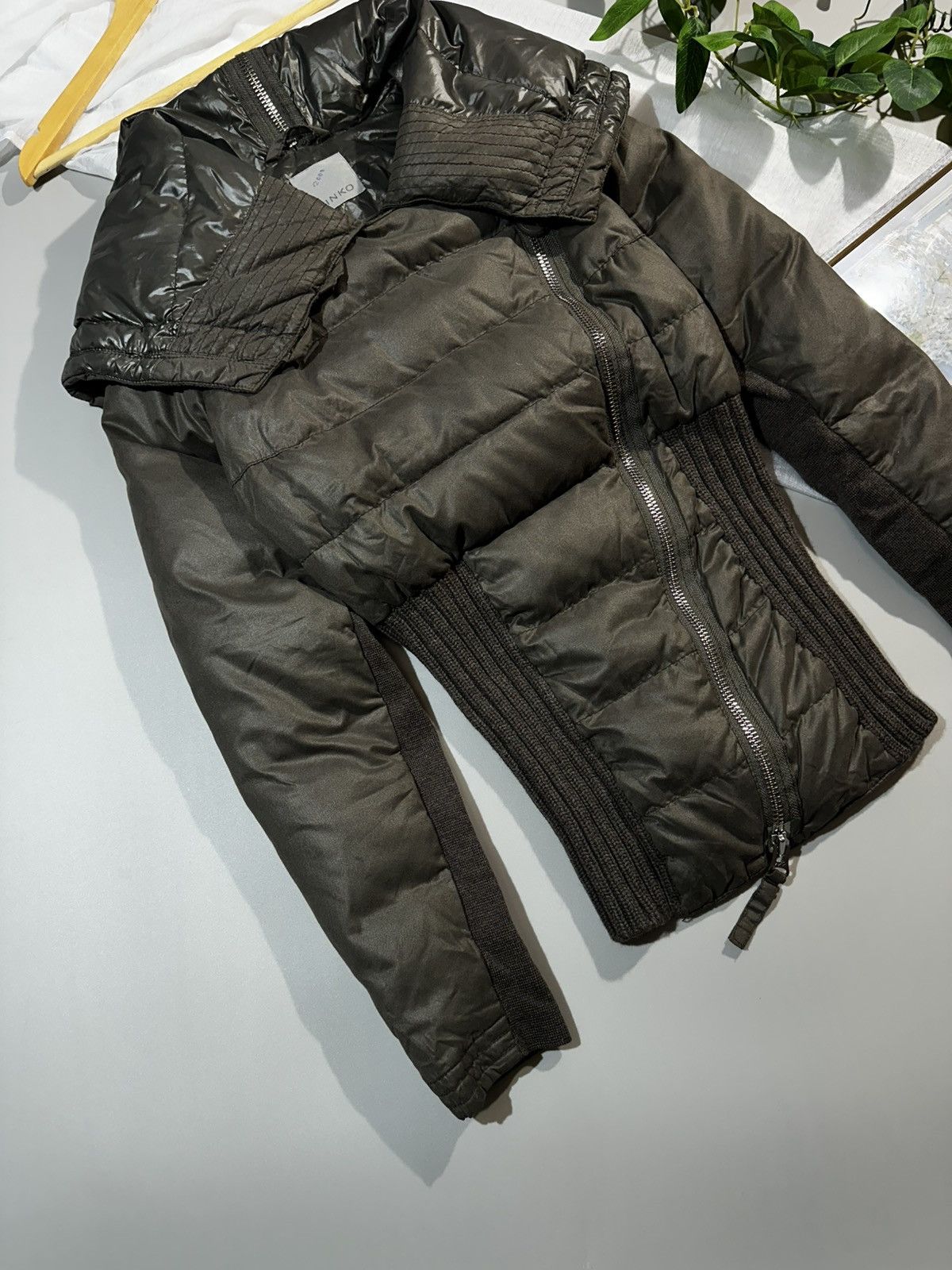 Pinko RARE PINKO Archive Asymmetric Corset Puffer Jacket AVANTGARD Size XS / US 0-2 / IT 36-38 - 5 Thumbnail