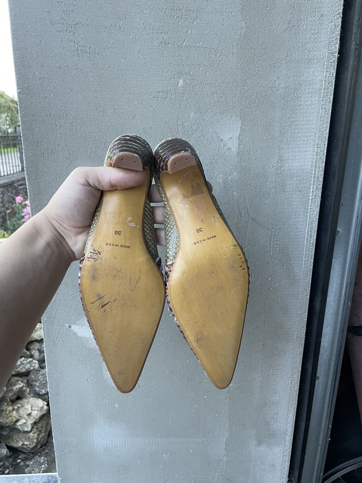 Other Crazy Y2K crocodile heels shoes mules Size US 8 / IT 38 - 4 Thumbnail