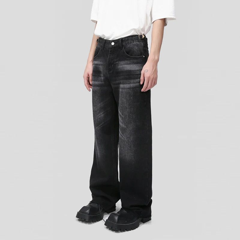 Unisex Baggy Straight Leg Denim Jeans main image 0