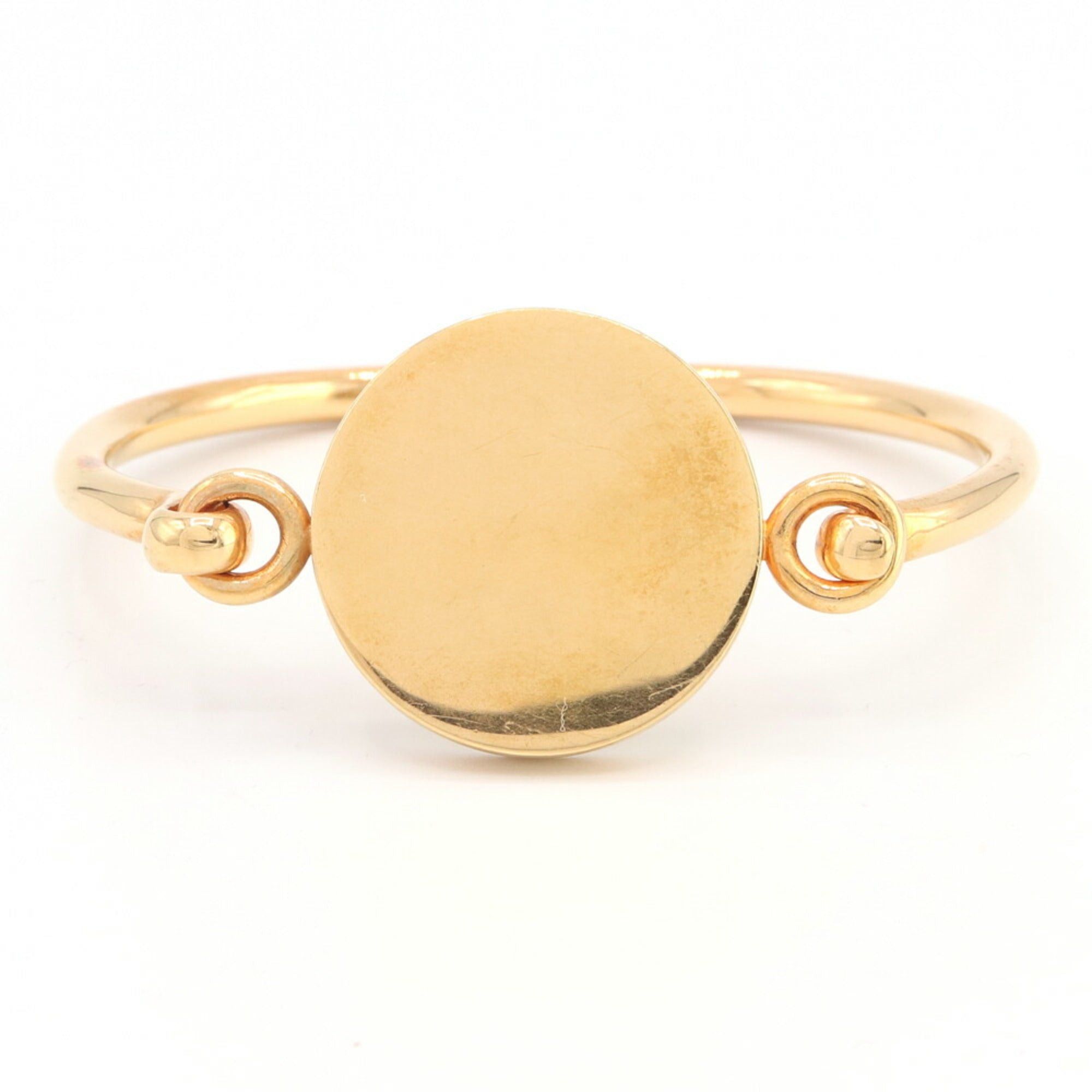 image of Celine Bangle Coin Gold Metal Bracelet Ladies, Women's