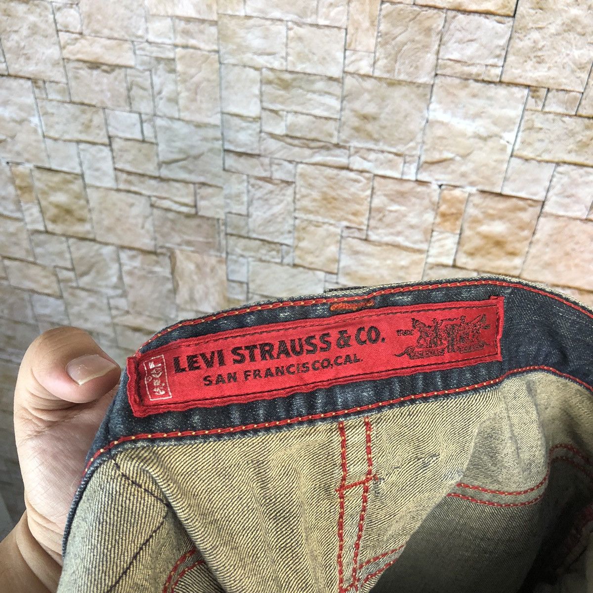 Levi's 507 Levis Blue Denim jeans Pants #7571 Size US 31 - 22 Thumbnail