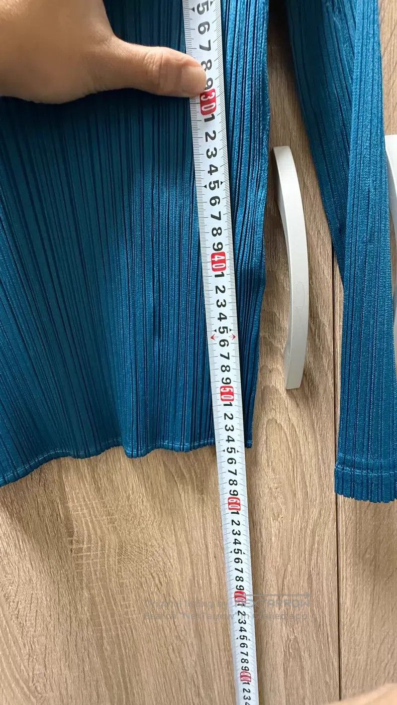Issey Miyake Issey Miyake Blue Turtleneck Long Sleeve Size L / US 10 / IT 46 - 7 Thumbnail