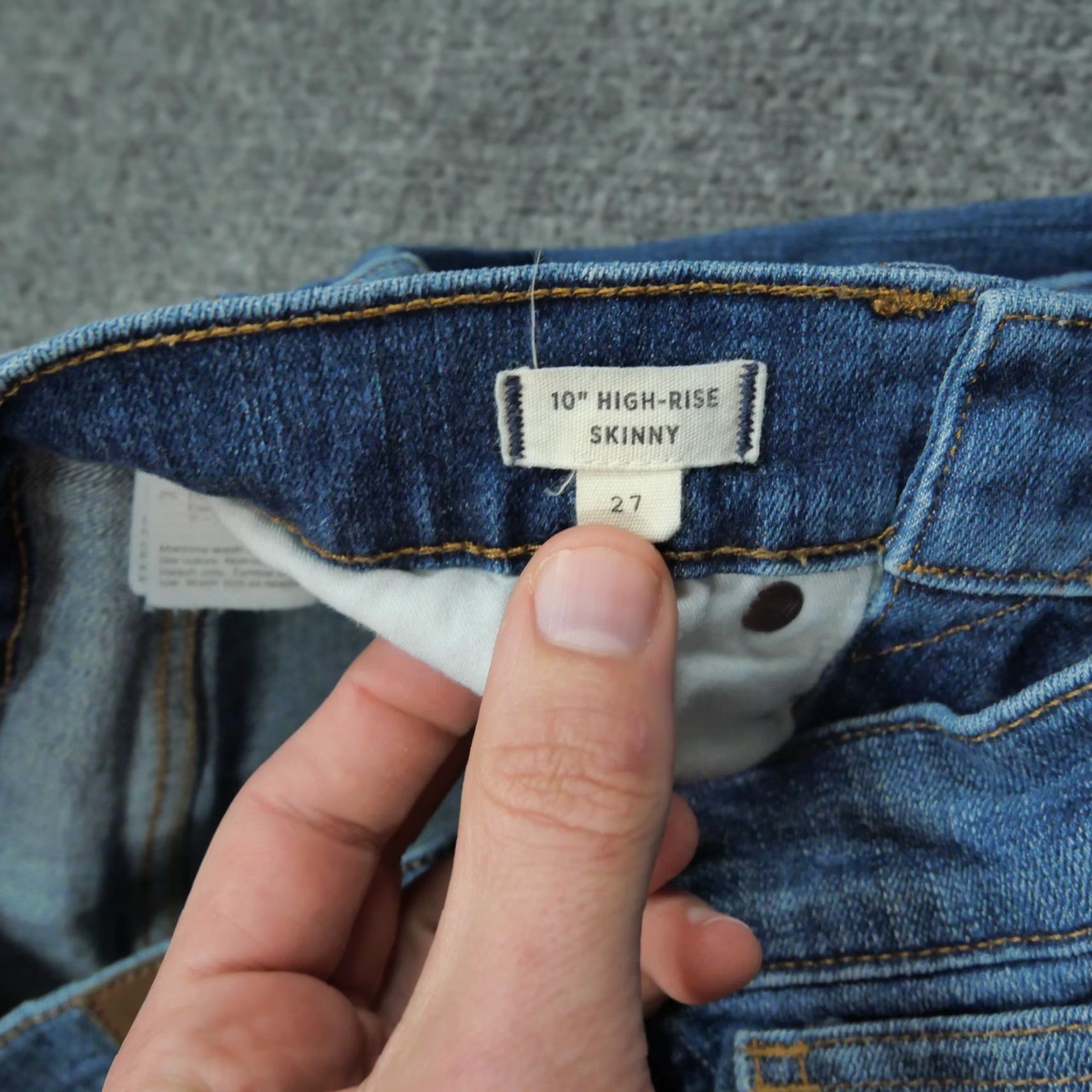 Madewell Madewell Jeans Womens 27 10 Inch High Rise Skinny Chewed Hem Denim Pants Size 27" / US 4 / IT 40 - 7 Thumbnail