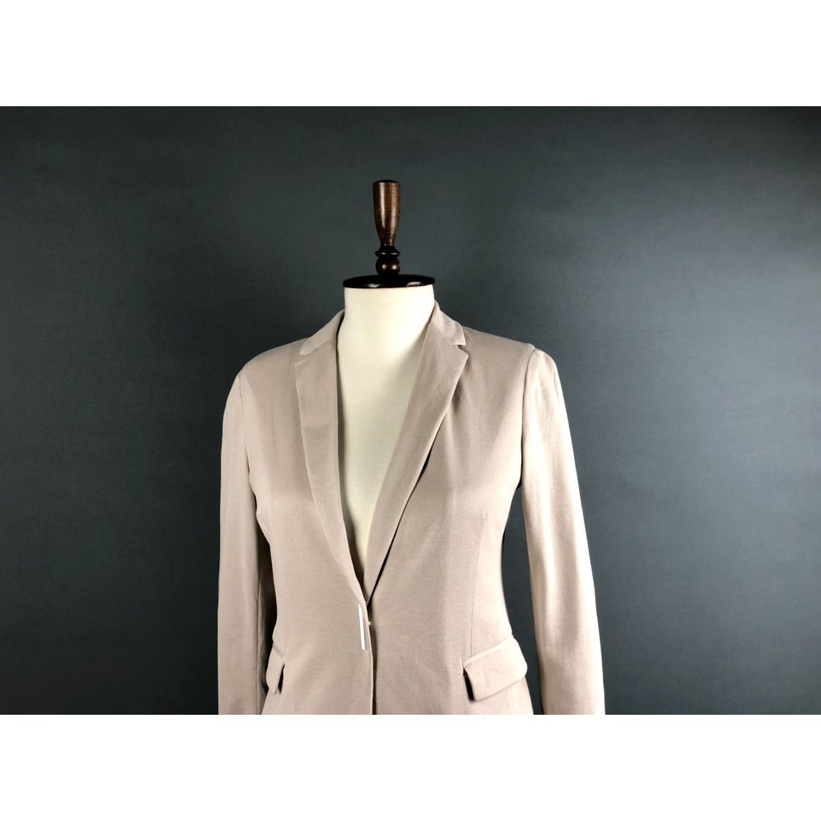 Fabiana Filippi Fabiana Filippi Blazer Shirt Women S Beige Cotton Size S / US 4 / IT 40 - 4 Thumbnail