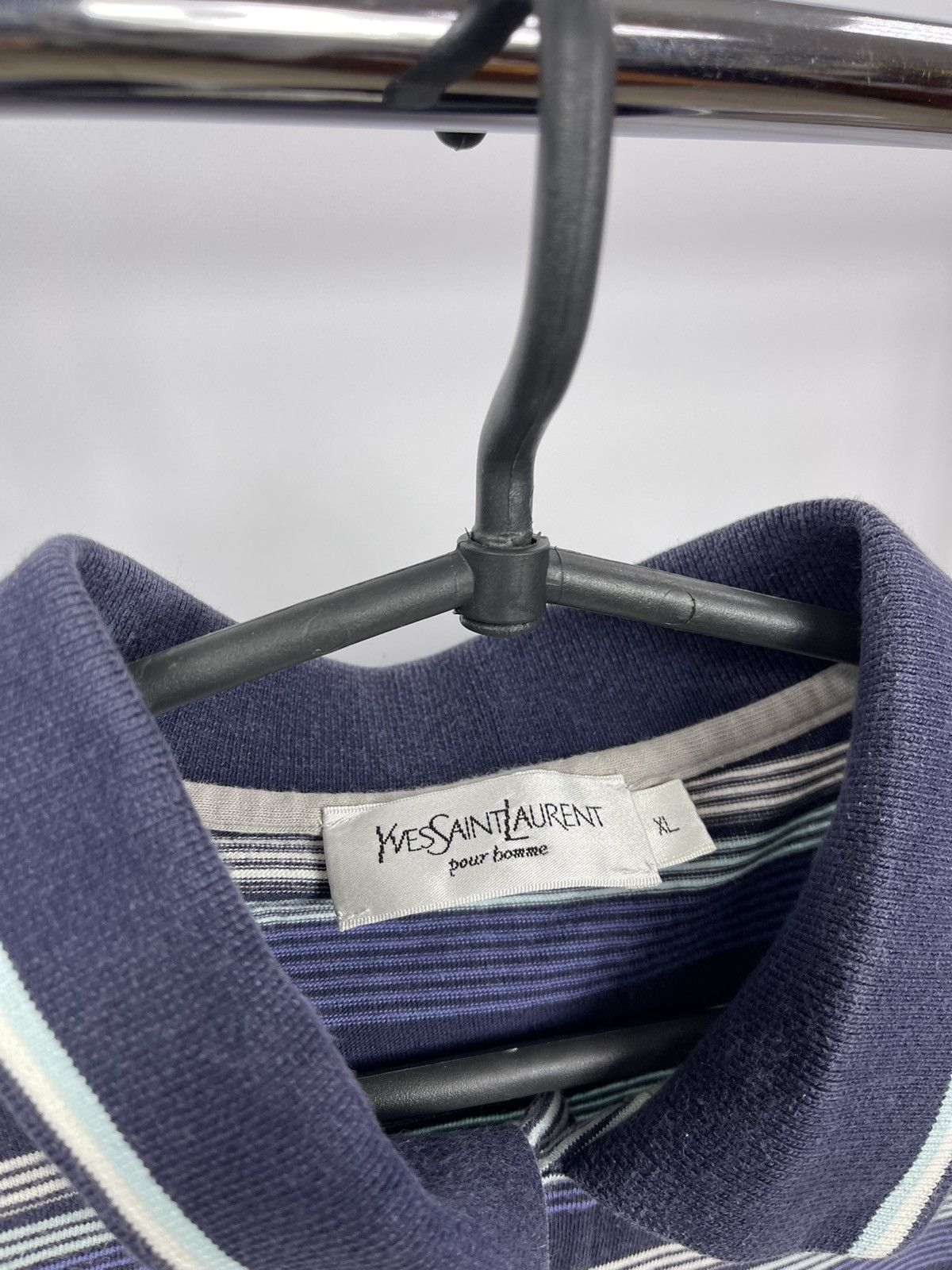 Yves Saint Laurent Yves Saint Laurent Polo Size XL Big Logo Vintage 90s Size US XL / EU 56 / 4 - 5 Thumbnail