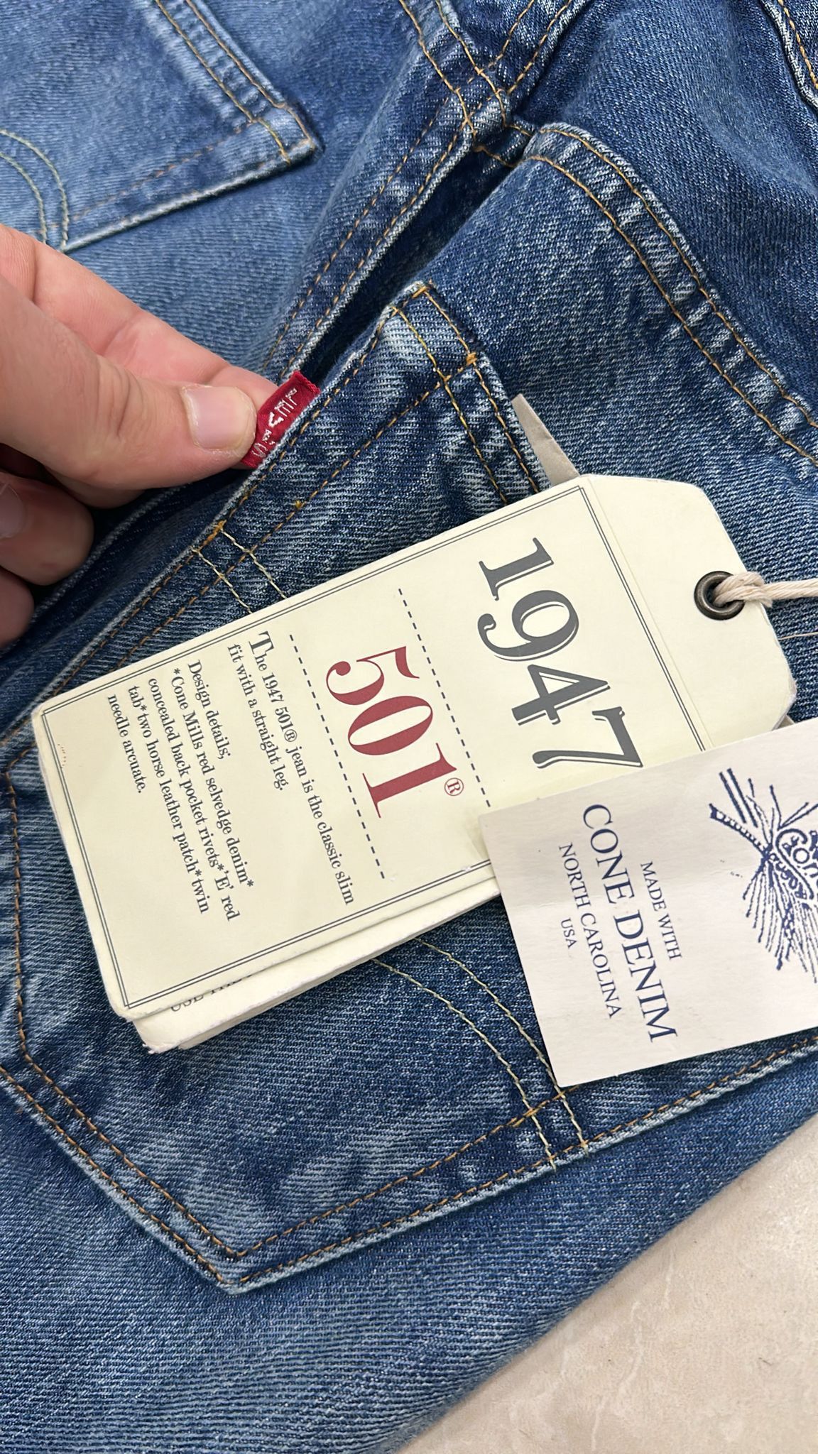 Levi's Vintage Clothing LVC Levi's Vintage Clothing 1947 501XX BigE Selvedge Jeans Size US 28 / EU 44 - 16 Thumbnail
