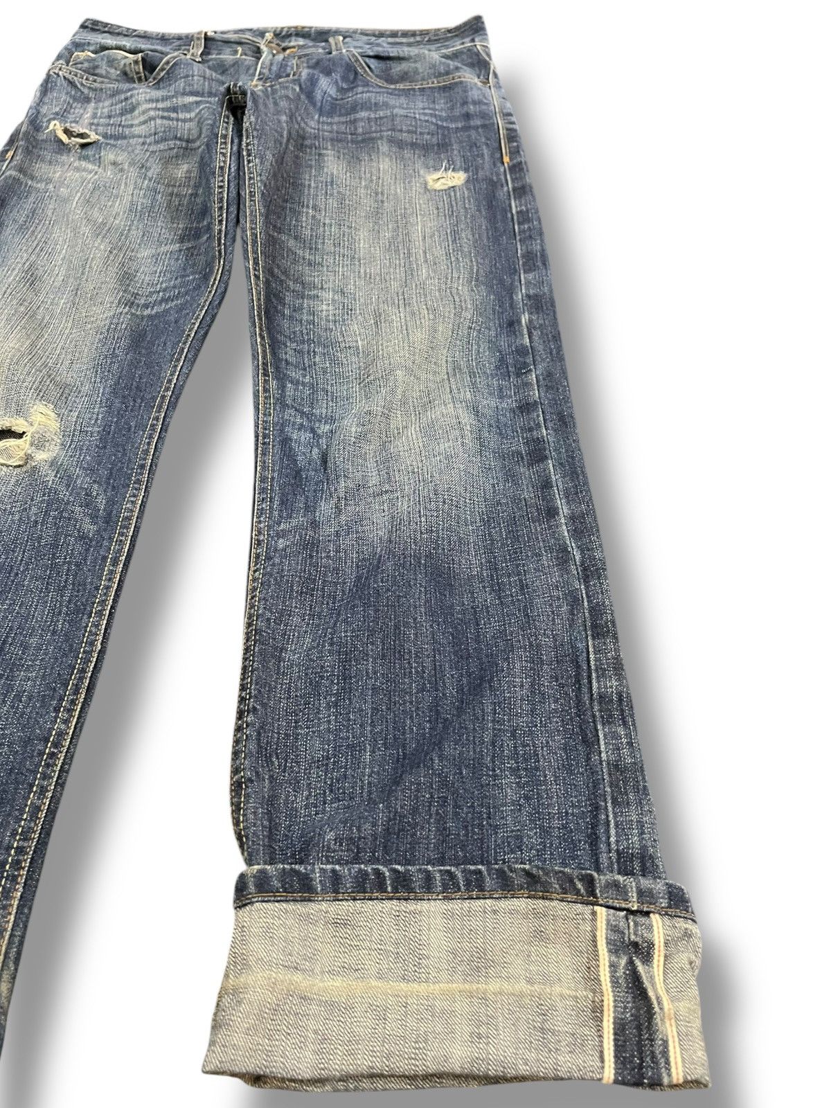 Denim & Supply Ralph Lauren × Ralph Lauren Vintage Denim&Supply Ralph Lauren Selvedge Distressed Dneim Size US 34 / EU 50 - 3 Thumbnail