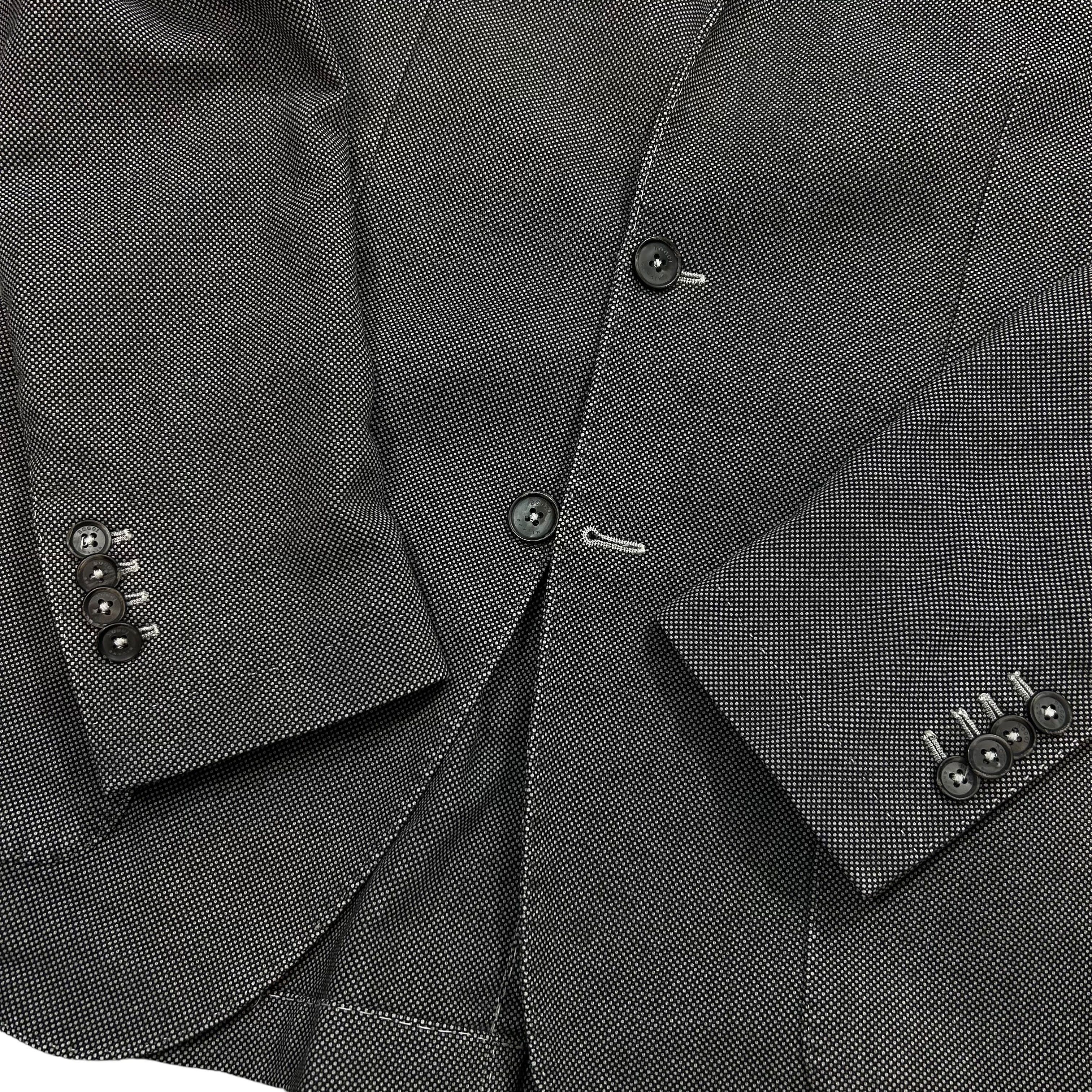 Boggi Boggi Milano Gray Cotton Blend Unlined Blazer Jacket Slim 48 Size 48R - 5 Thumbnail