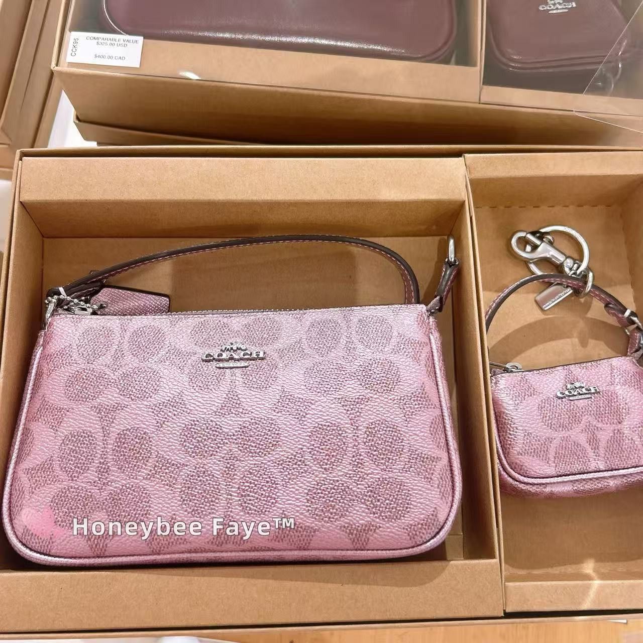 Coach Boxed Nolita 19 And Nolita Bag Charm Set CCK96 Size ONE SIZE - 2 Thumbnail
