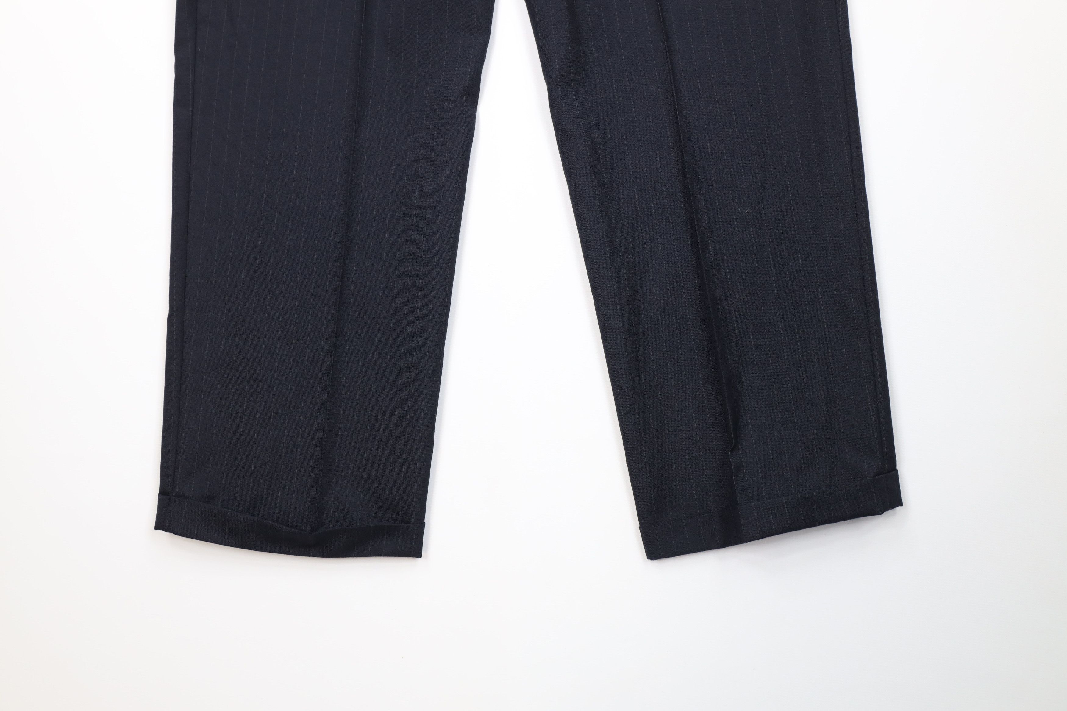 Vintage Vintage 90s Streetwear Pinstriped Wide Leg Chino Pants Size US 38 / EU 54 - 11 Thumbnail